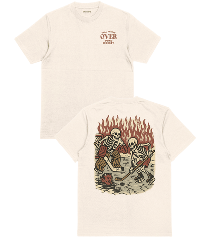 Hell Frozen Over Pond Hockey T-Shirt - Old Time Sports