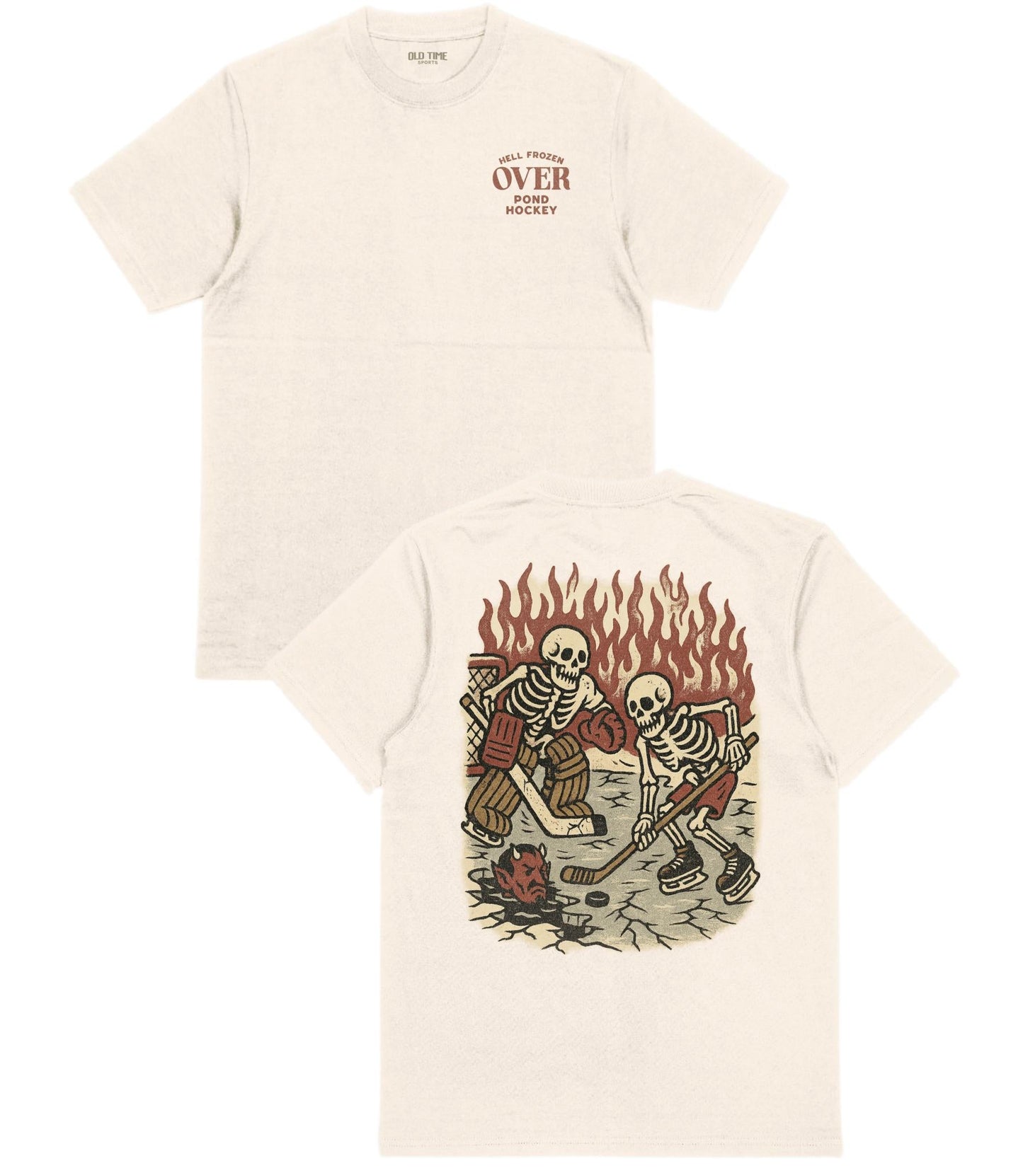 Hell Frozen Over Pond Hockey T-Shirt