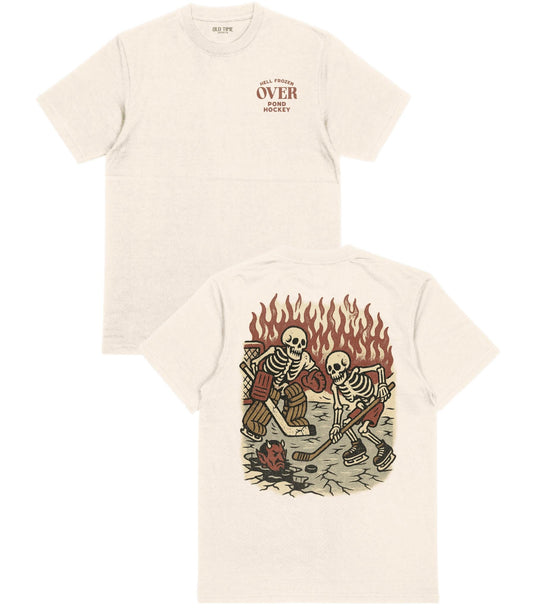 Hell Frozen Over Pond Hockey T-Shirt