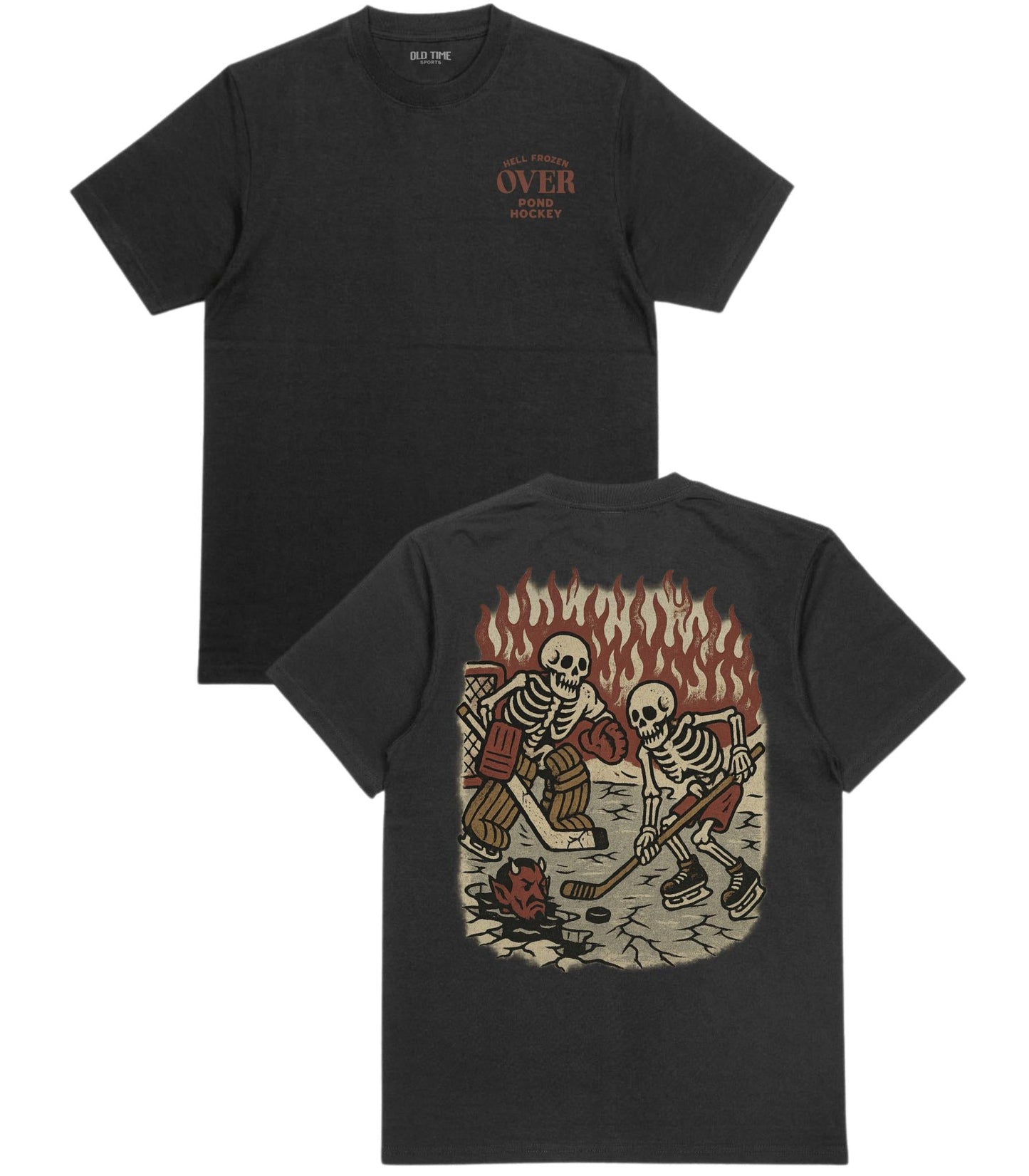 Hell Frozen Over Pond Hockey T-Shirt