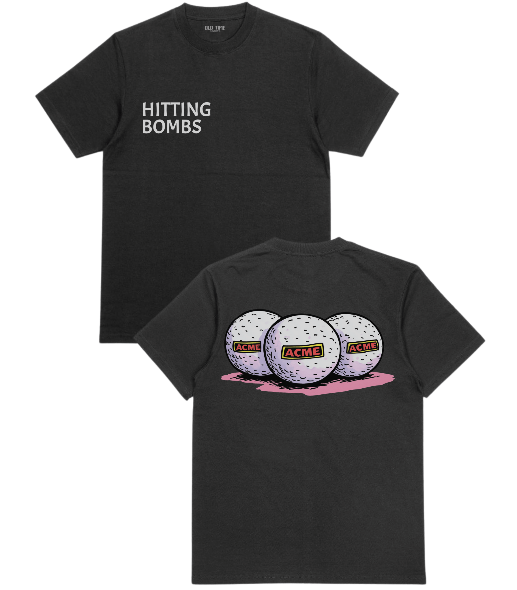 Hitting Bombs T-Shirt - Old Time Sports