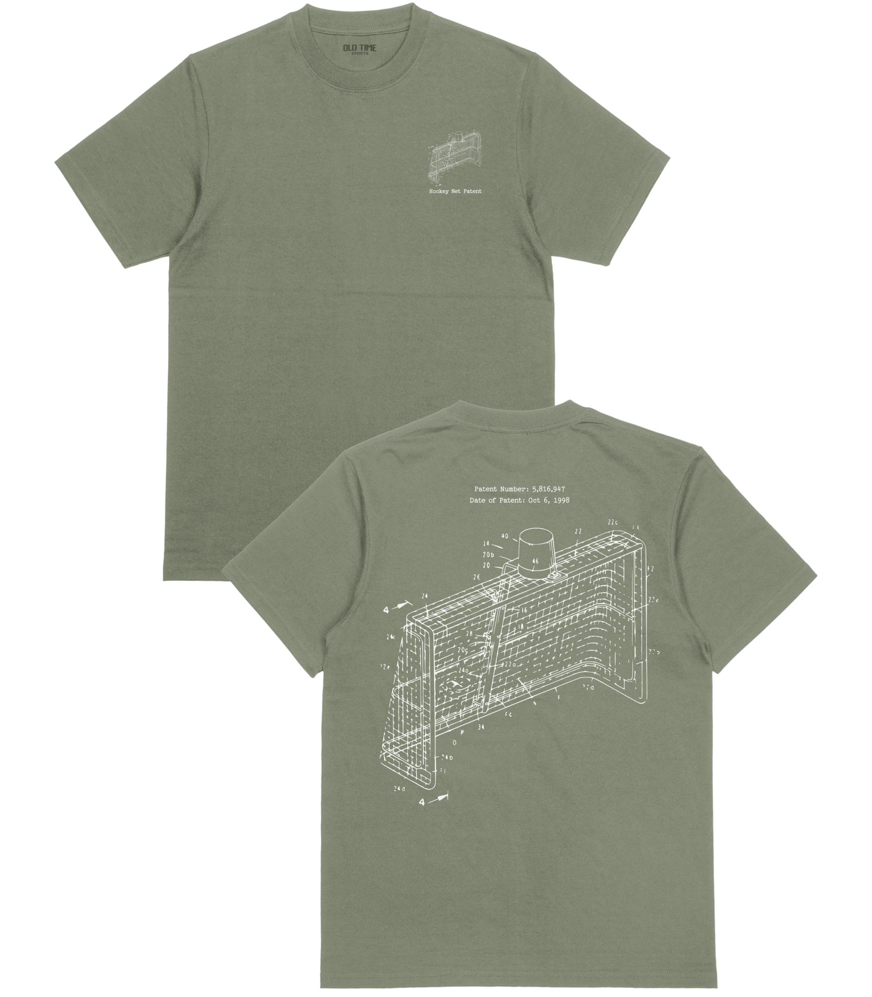 Hockey Net Patent T-Shirt - Old Time Sports