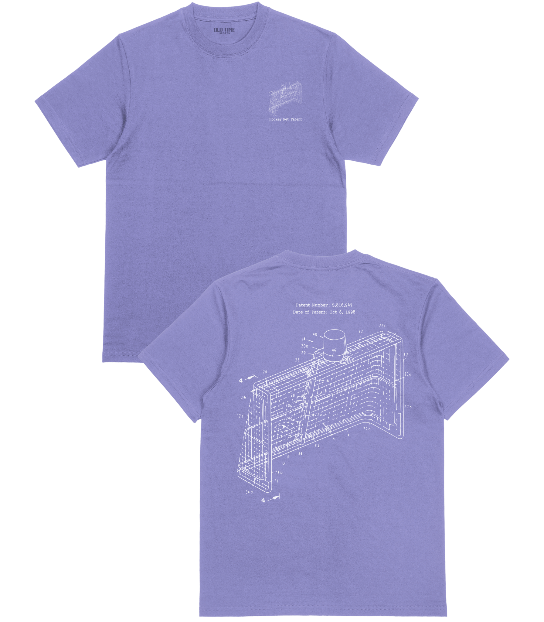 Hockey Net Patent T-Shirt - Old Time Sports