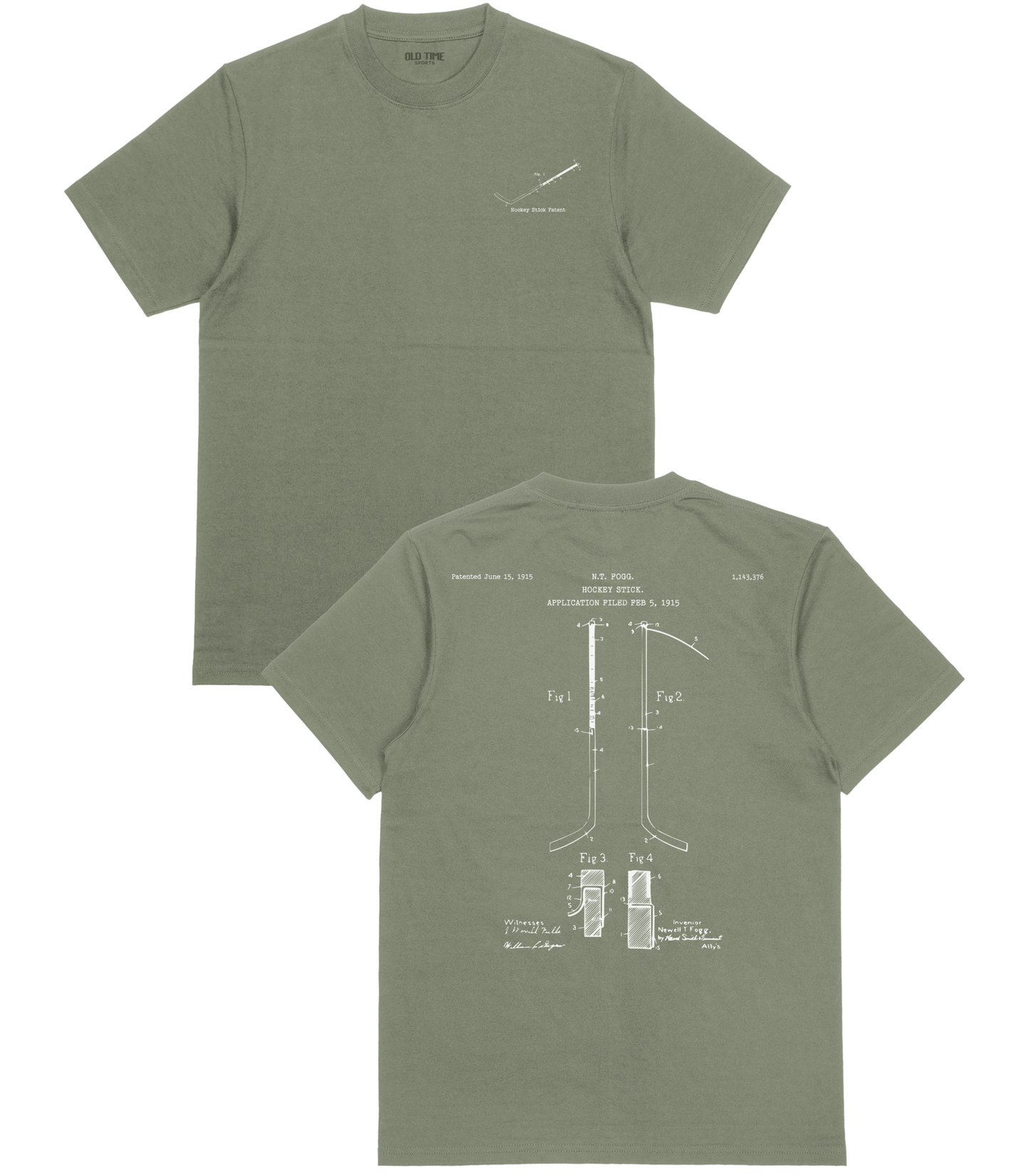 Hockey Stick Patent T-Shirt - Old Time Sports