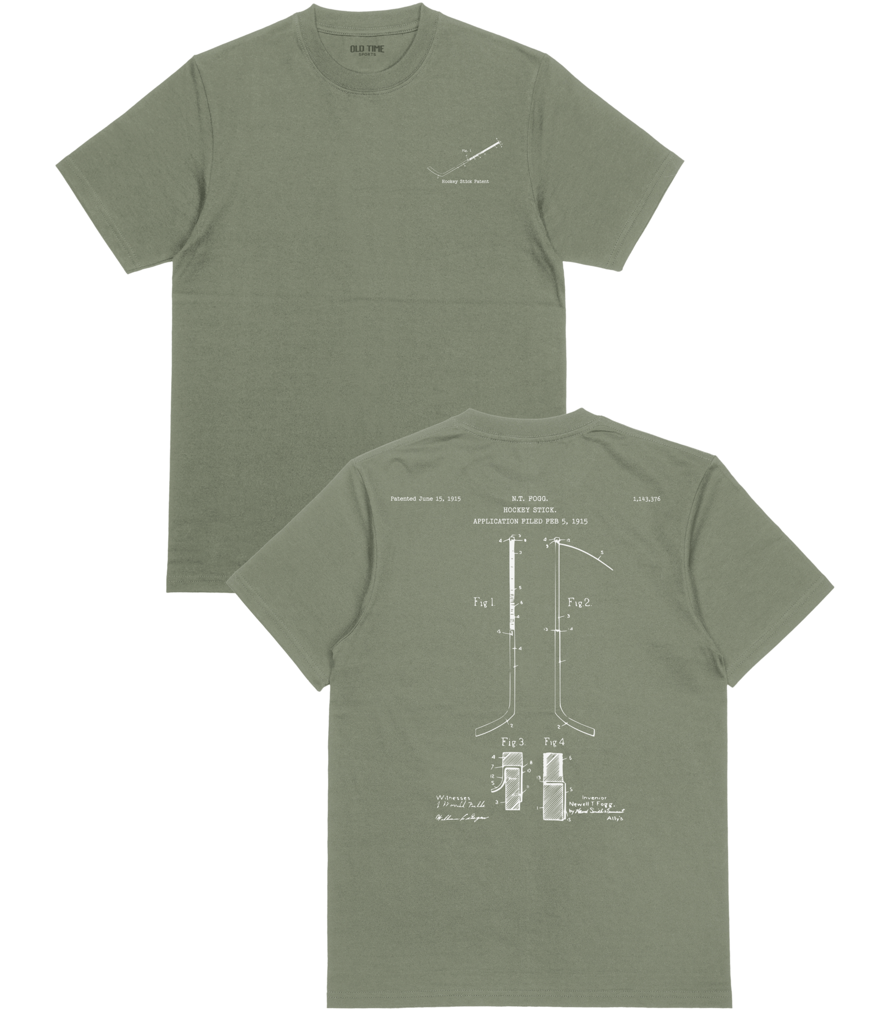 Hockey Stick Patent T-Shirt - Old Time Sports