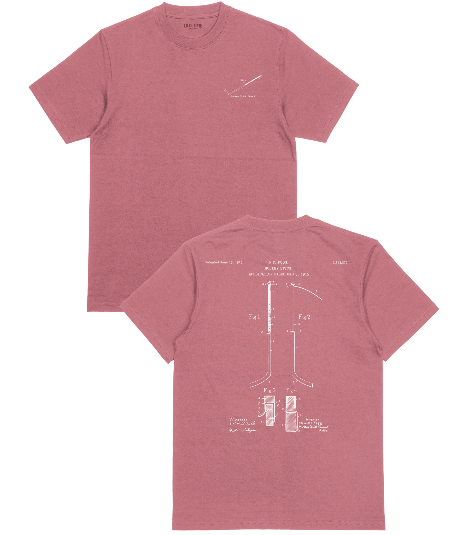 Hockey Stick Patent T-Shirt - Old Time Sports