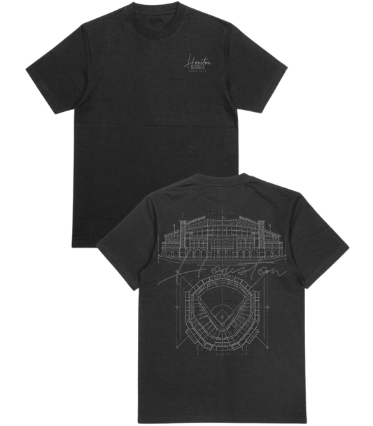 Houston Blueprints T-Shirt - Old Time Sports