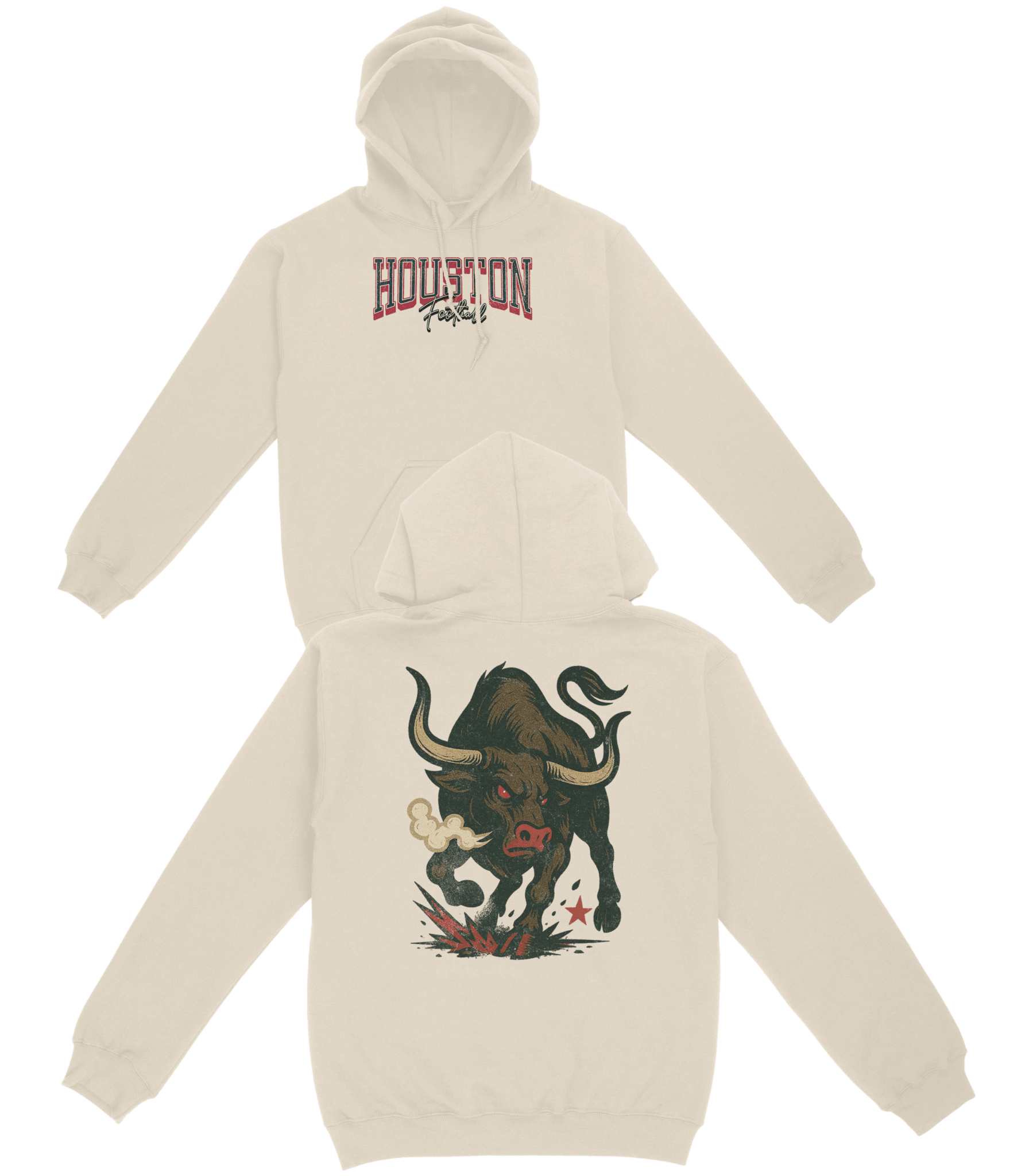 Houston Football Basic Hoodie