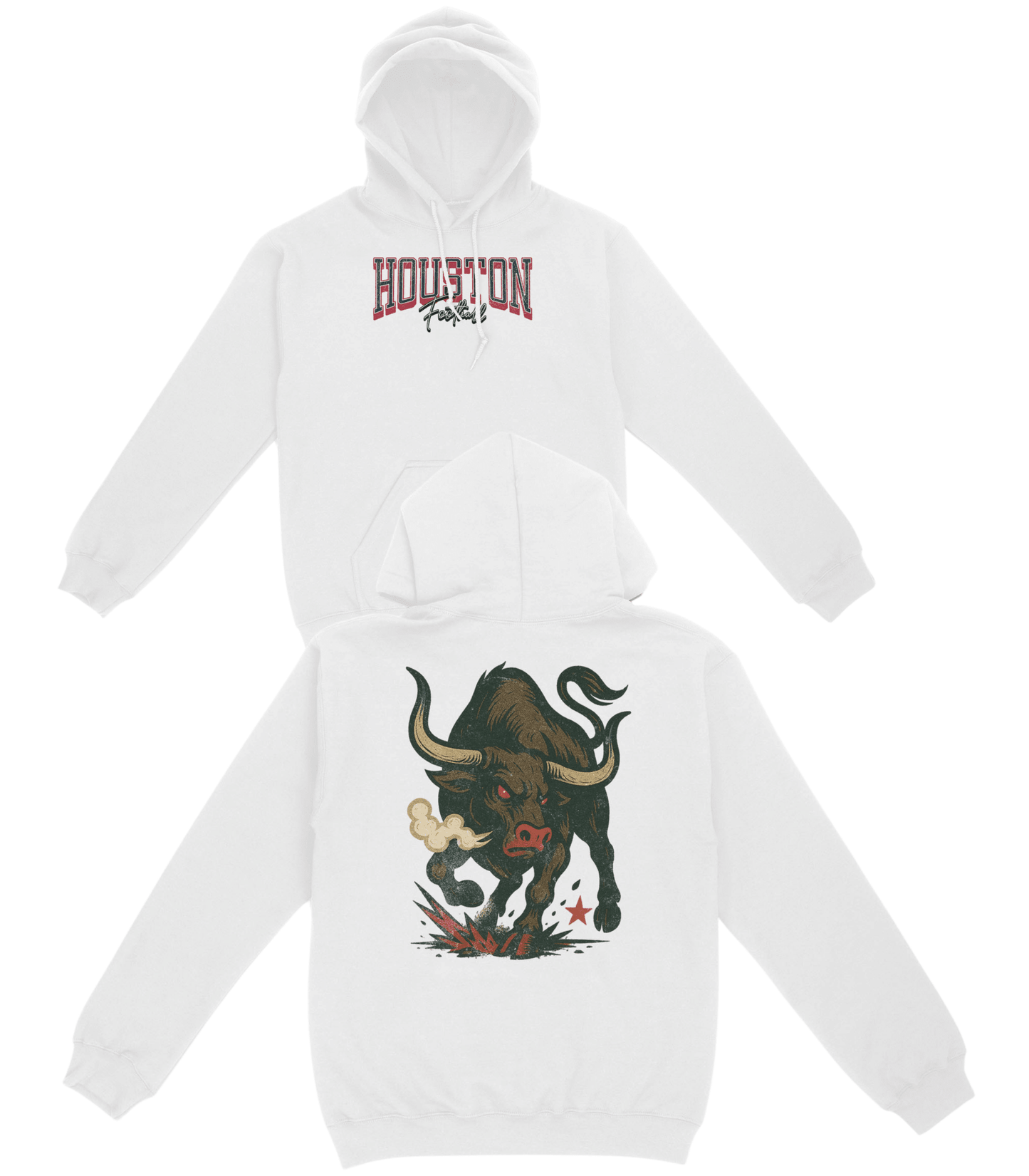 Houston Football Basic Hoodie