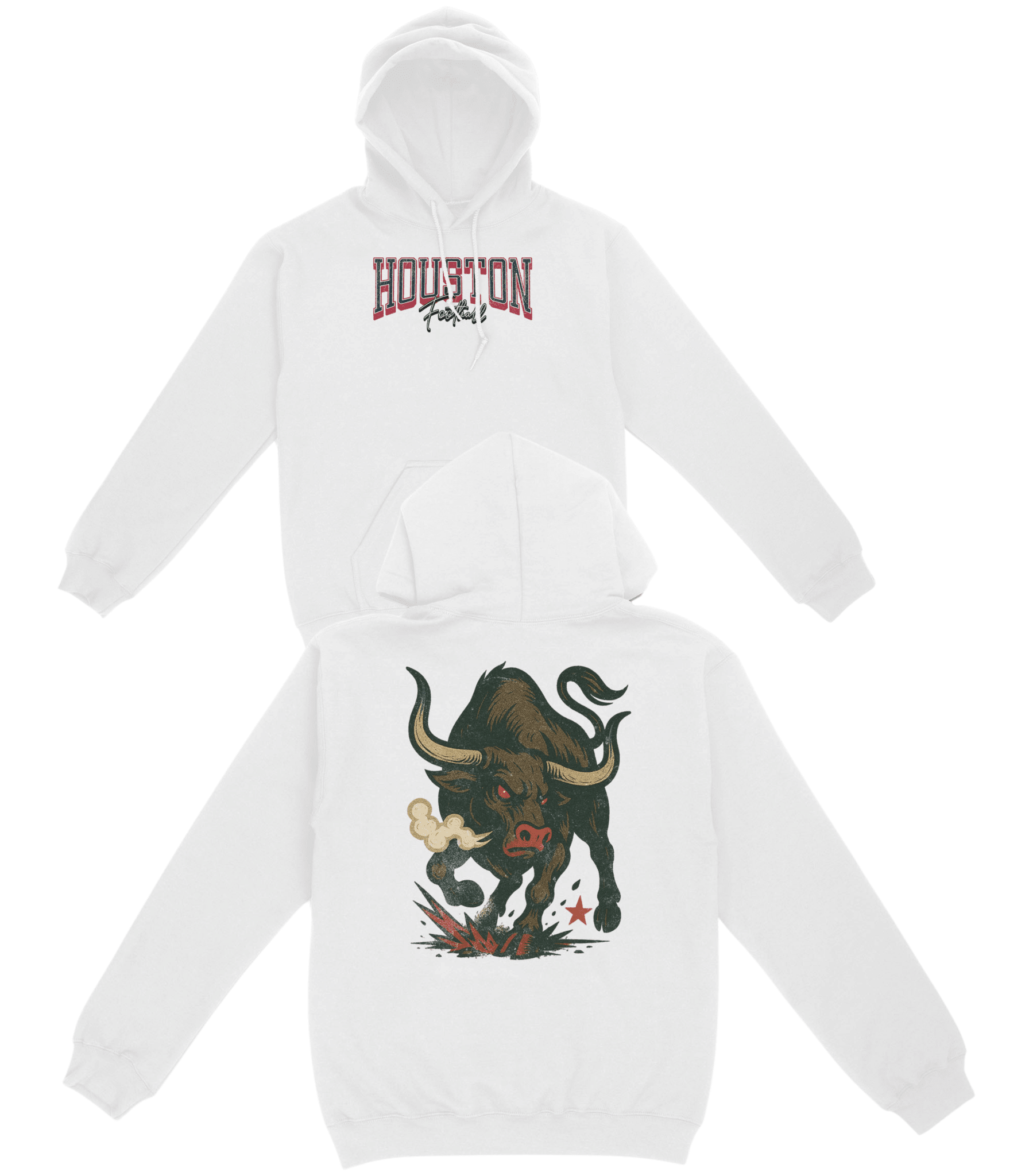 Houston Football Basic Hoodie