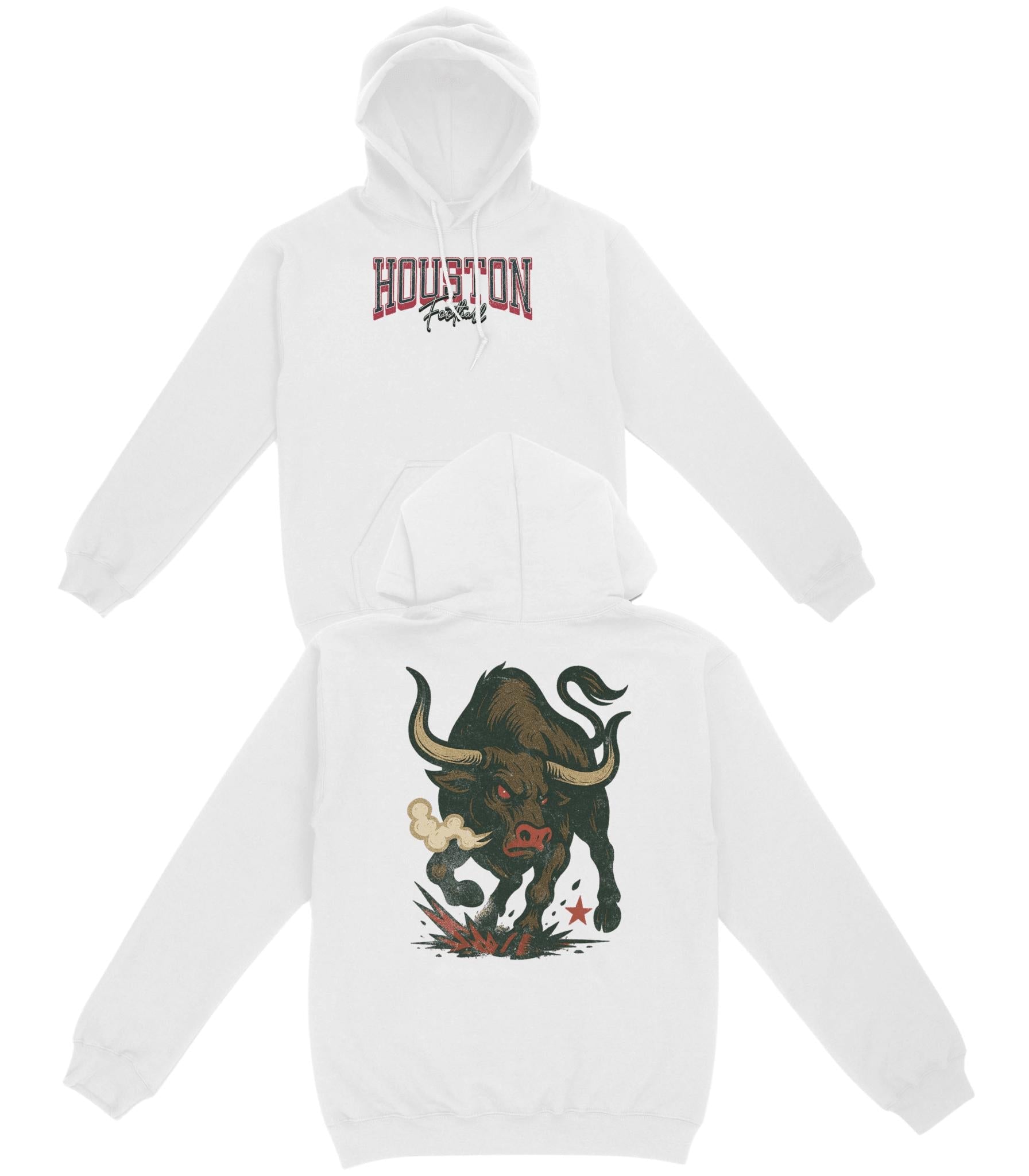 Houston Football Basic Hoodie - Old Time Sports