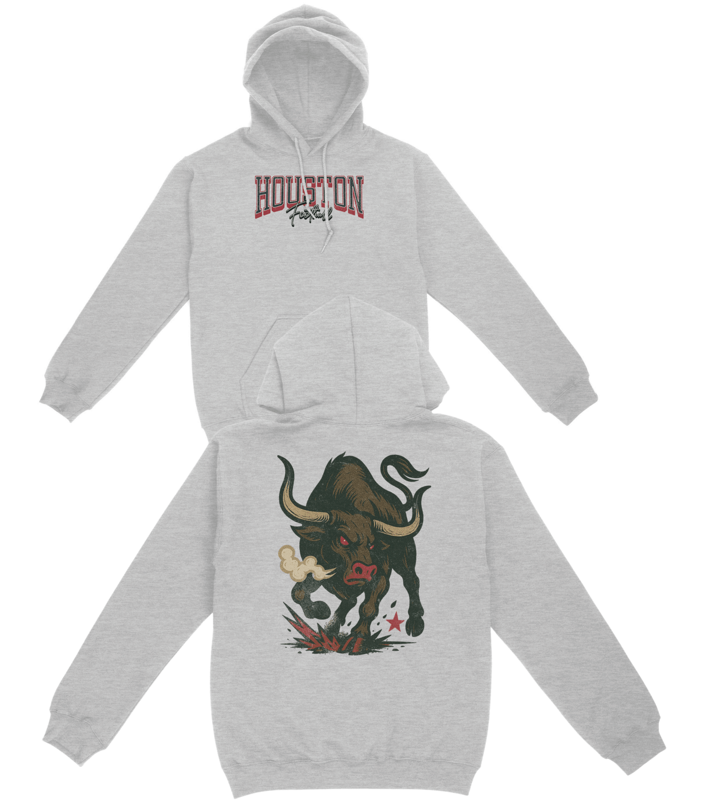 Houston Football Basic Hoodie