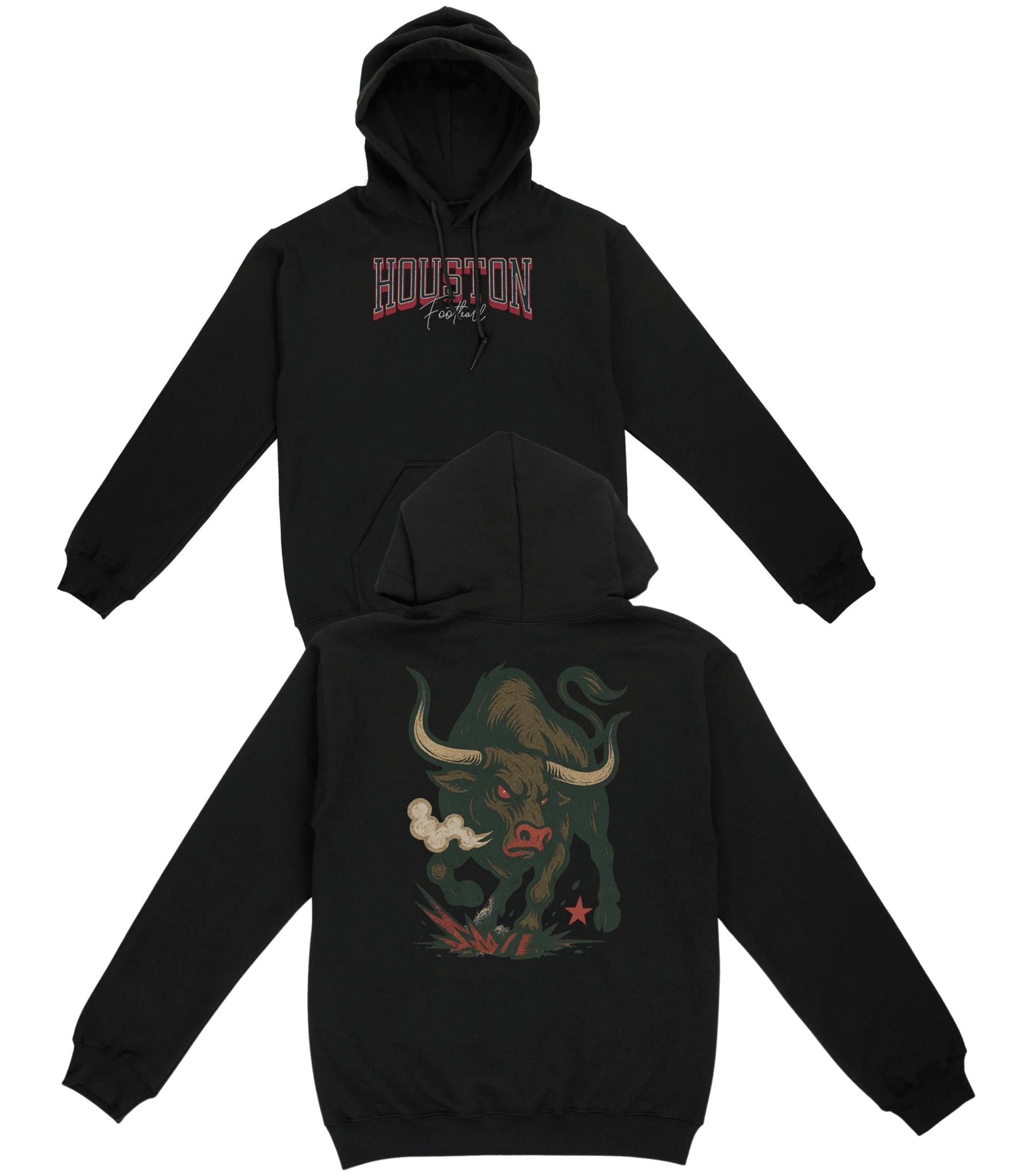 Houston Football Basic Hoodie - Old Time Sports