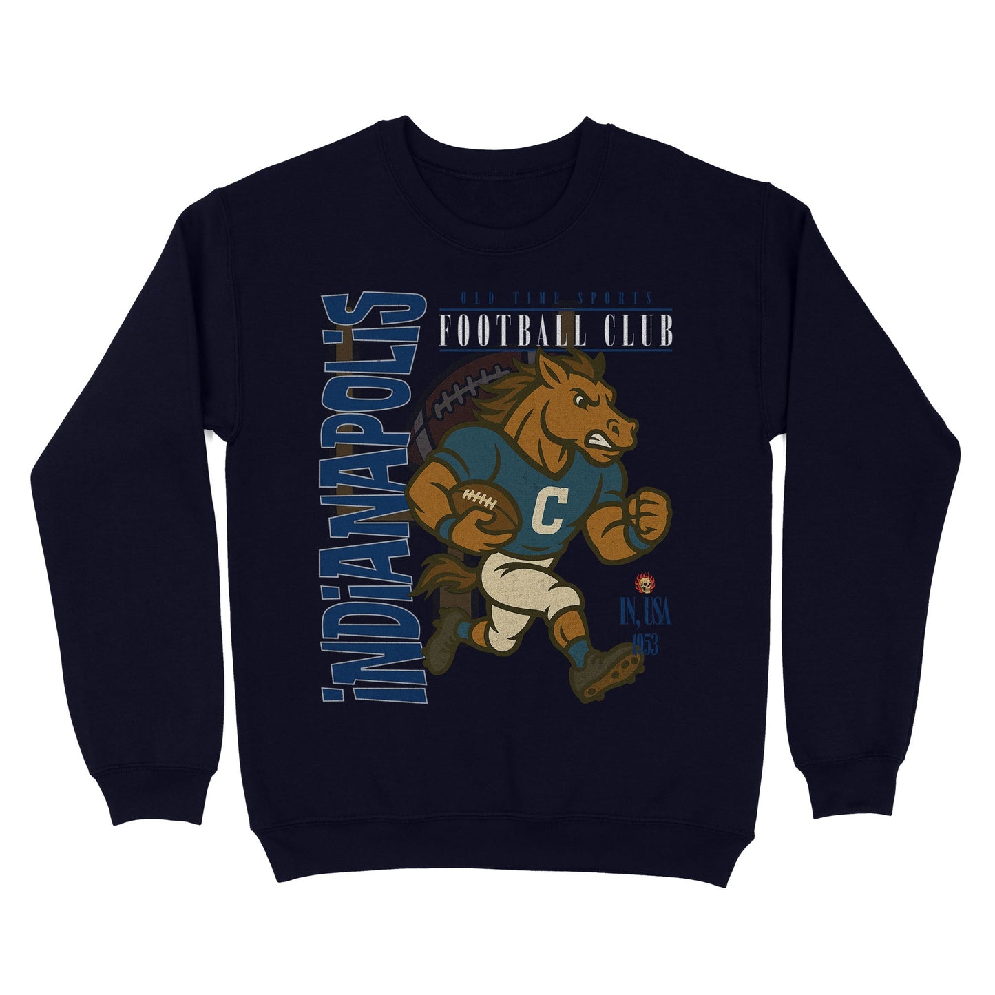 Indianapolis Football Basic Crewneck - Old Time Sports