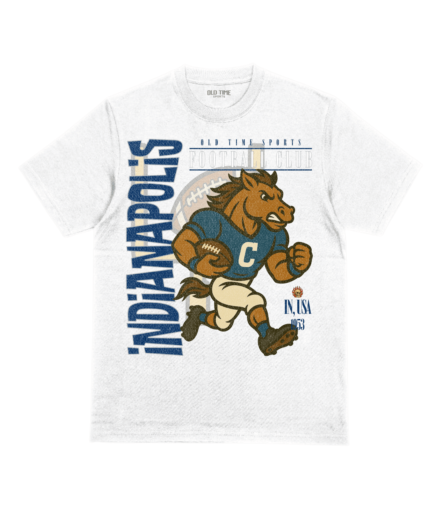 Indianapolis Football v2 T-Shirt - Old Time Sports