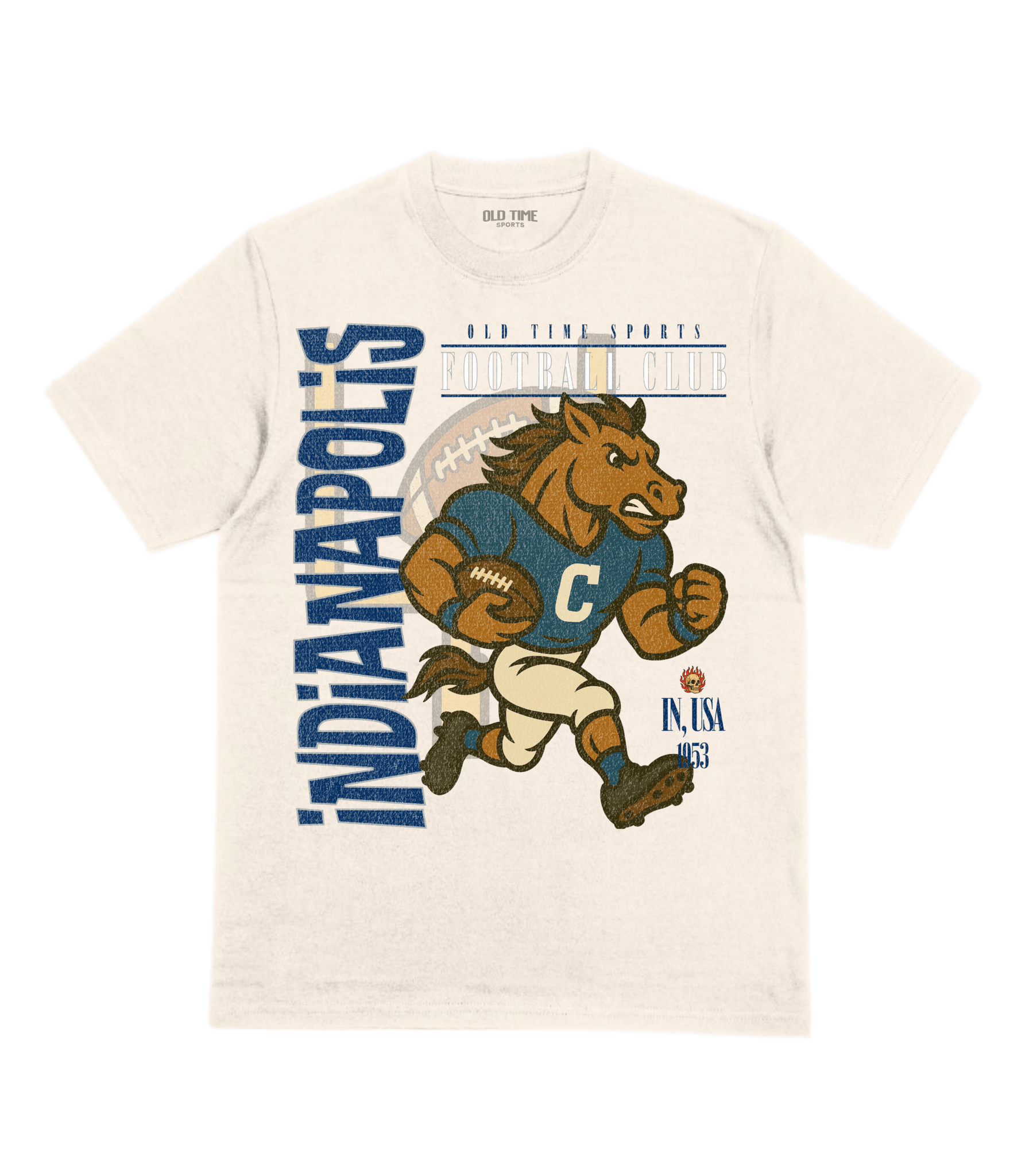 Indianapolis Football v2 T-Shirt - Old Time Sports