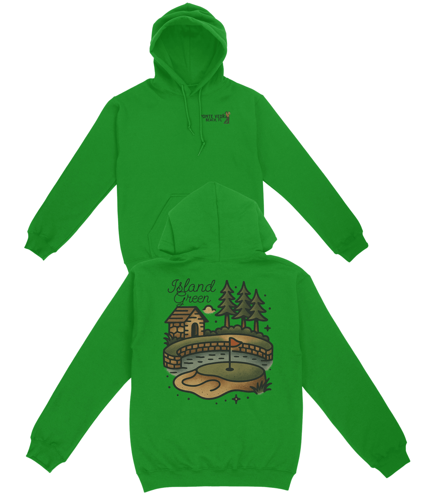 Island Green Basic Hoodie - Old Time Sports