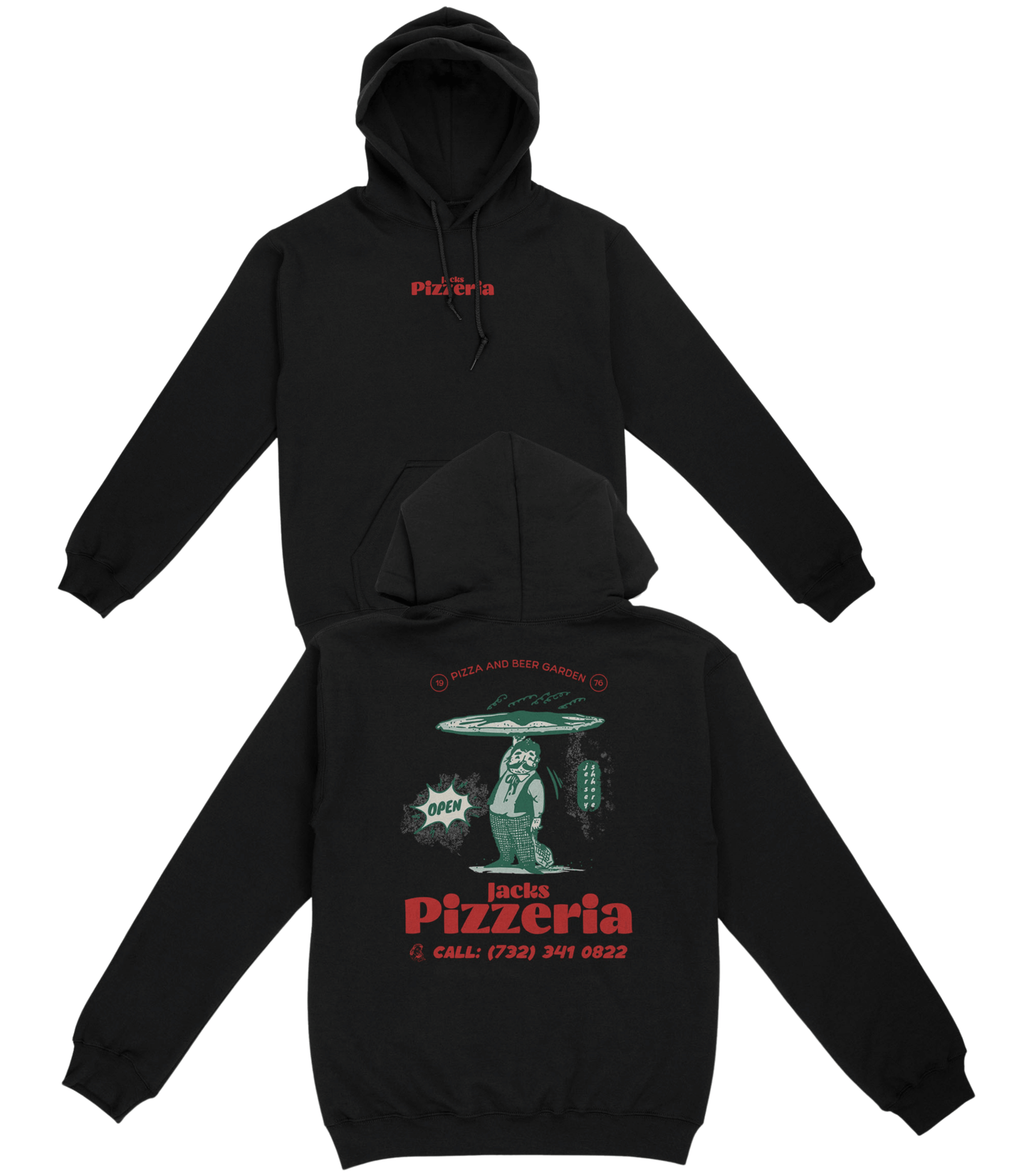 Jacks Pizzeria Basic Hoodie - Old Time Sports