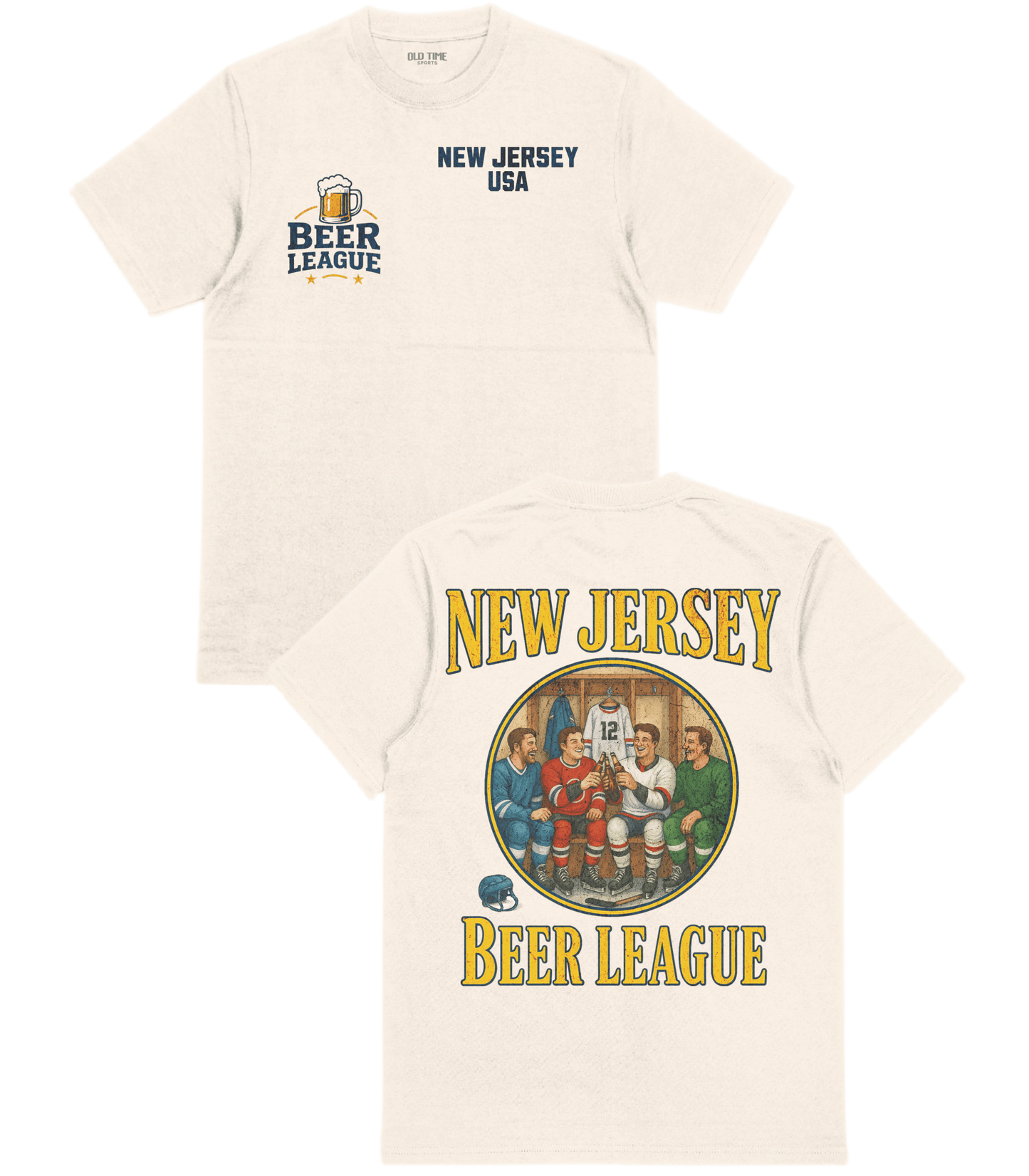 Jersey Beer League T-Shirt - Old Time Sports