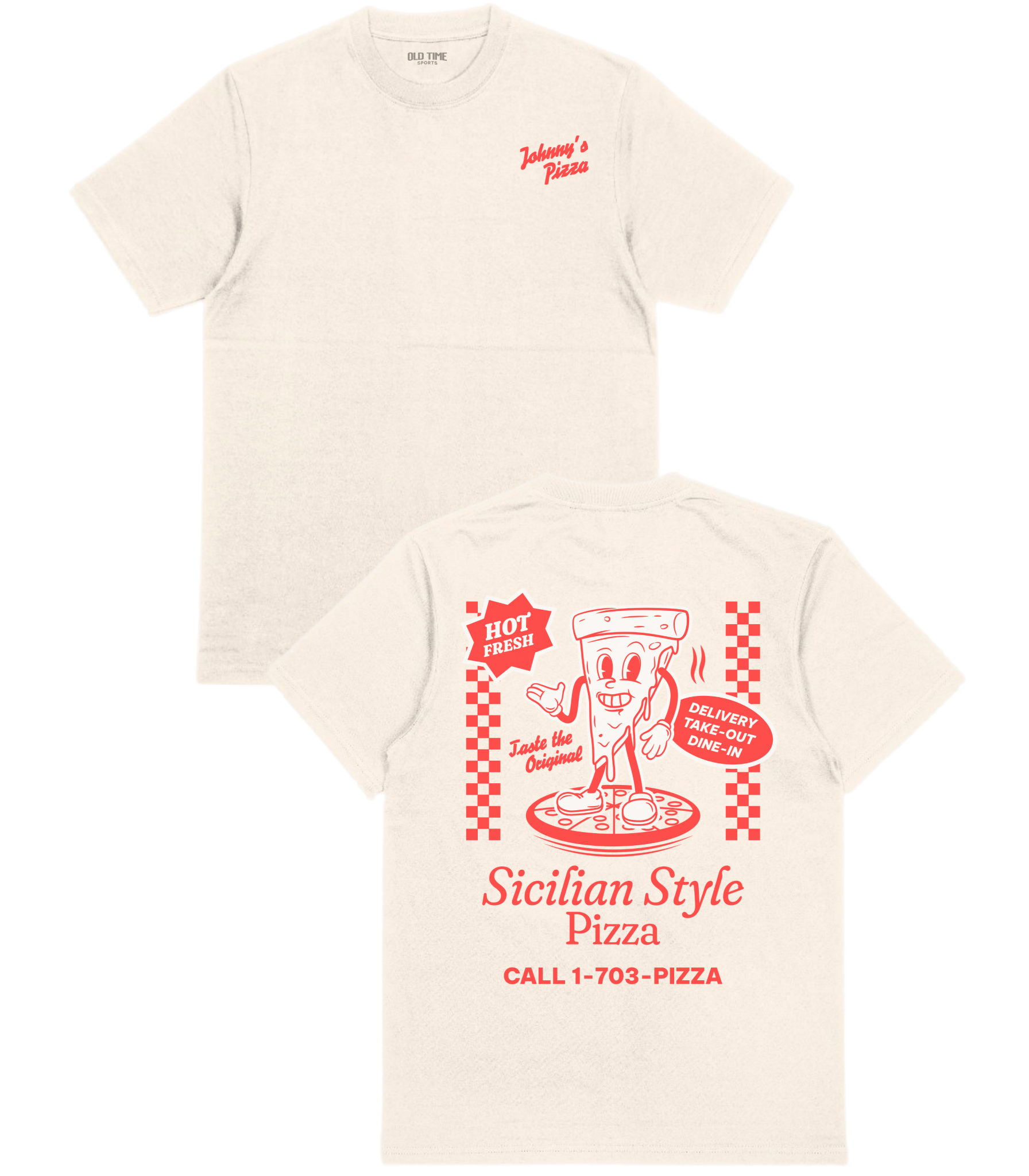 Johnny's Pizza T-Shirt - Old Time Sports