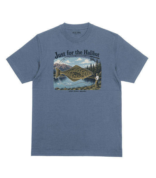 Just for the Halibut T-Shirt - Old Time Sports