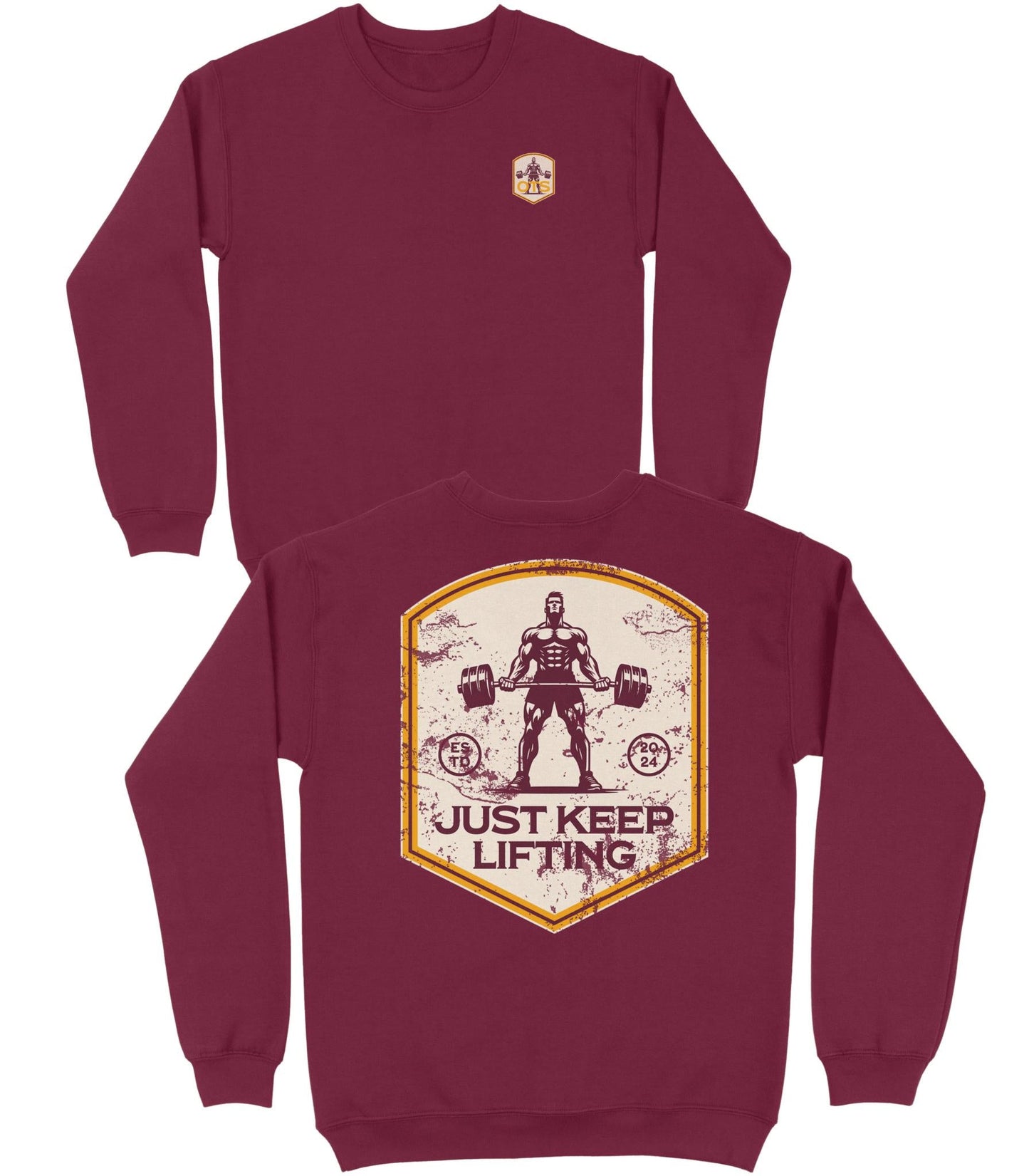 Just Keep Lifting Basic Crewneck - Old Time Sports