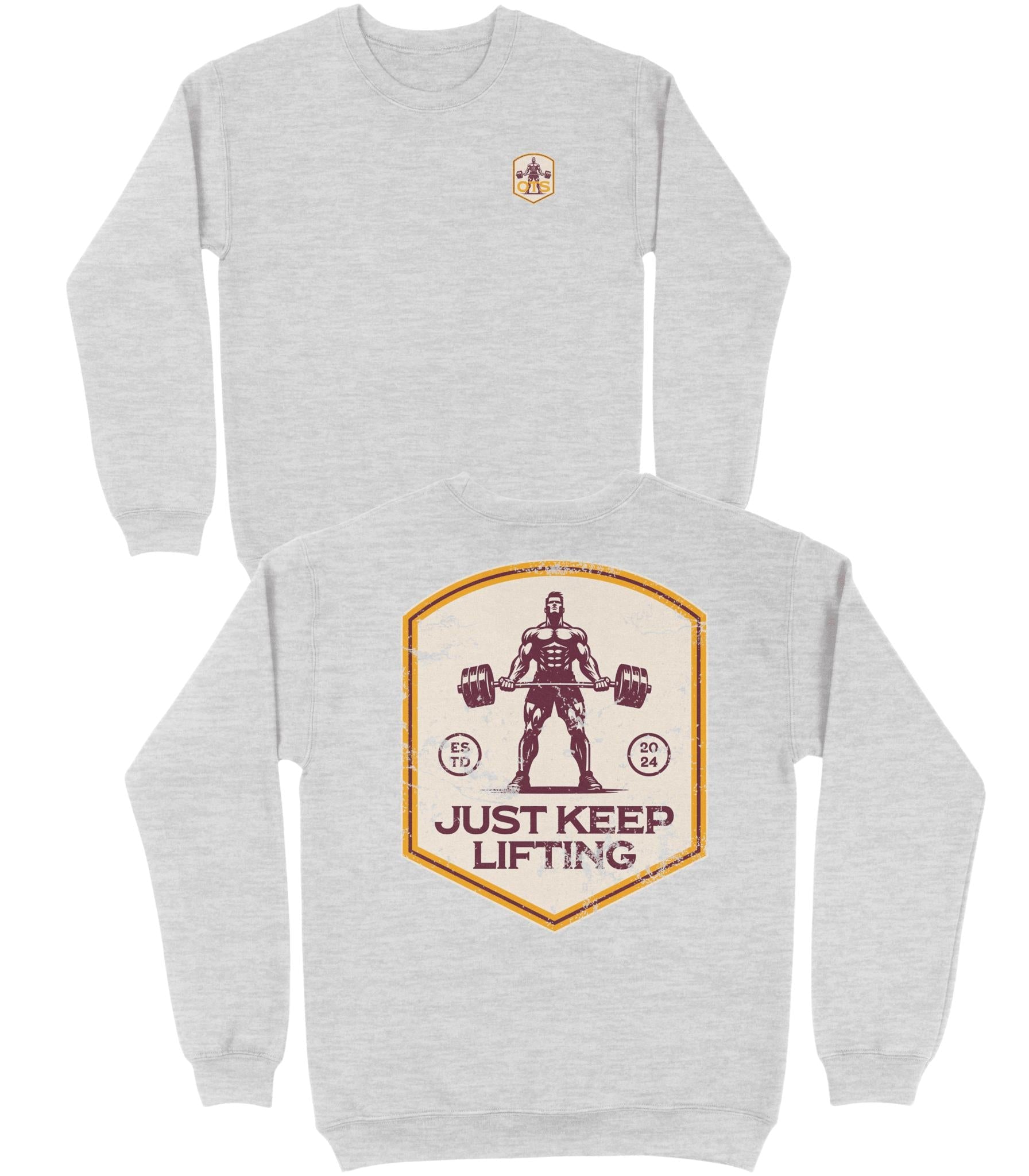 Just Keep Lifting Basic Crewneck - Old Time Sports