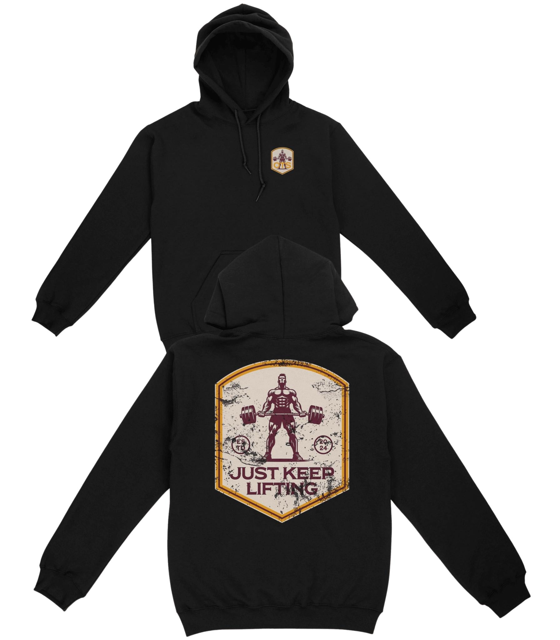 Just Keep Lifting Basic Hoodie - Old Time Sports