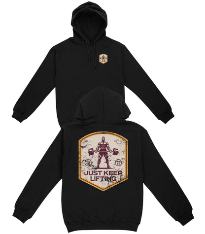 Just Keep Lifting Basic Hoodie - Old Time Sports