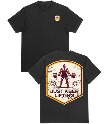 Just Keep Lifting T-shirt - Old Time Sports