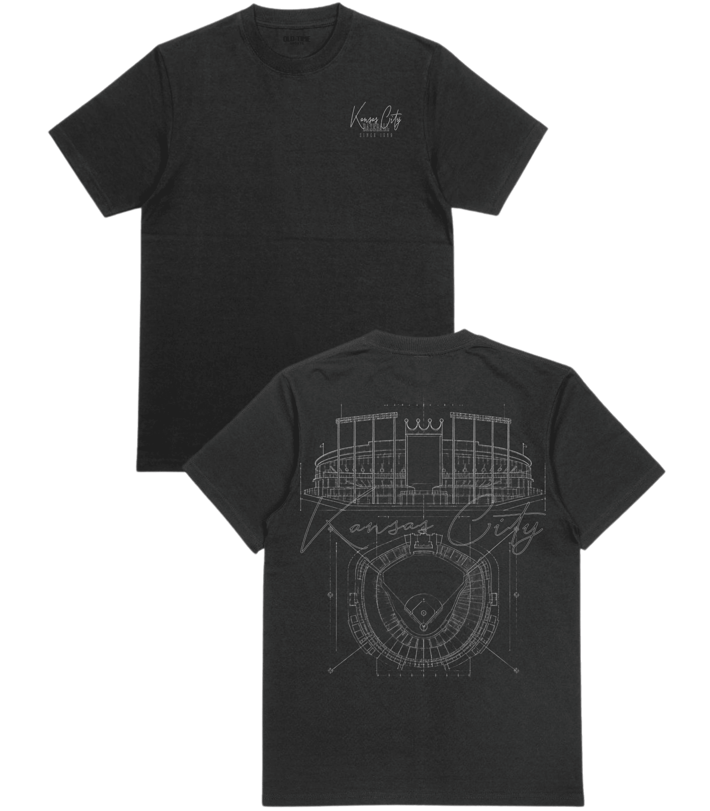 Kansas City Blueprints T-Shirt - Old Time Sports