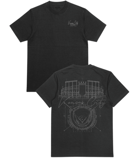Kansas City Blueprints T-Shirt - Old Time Sports