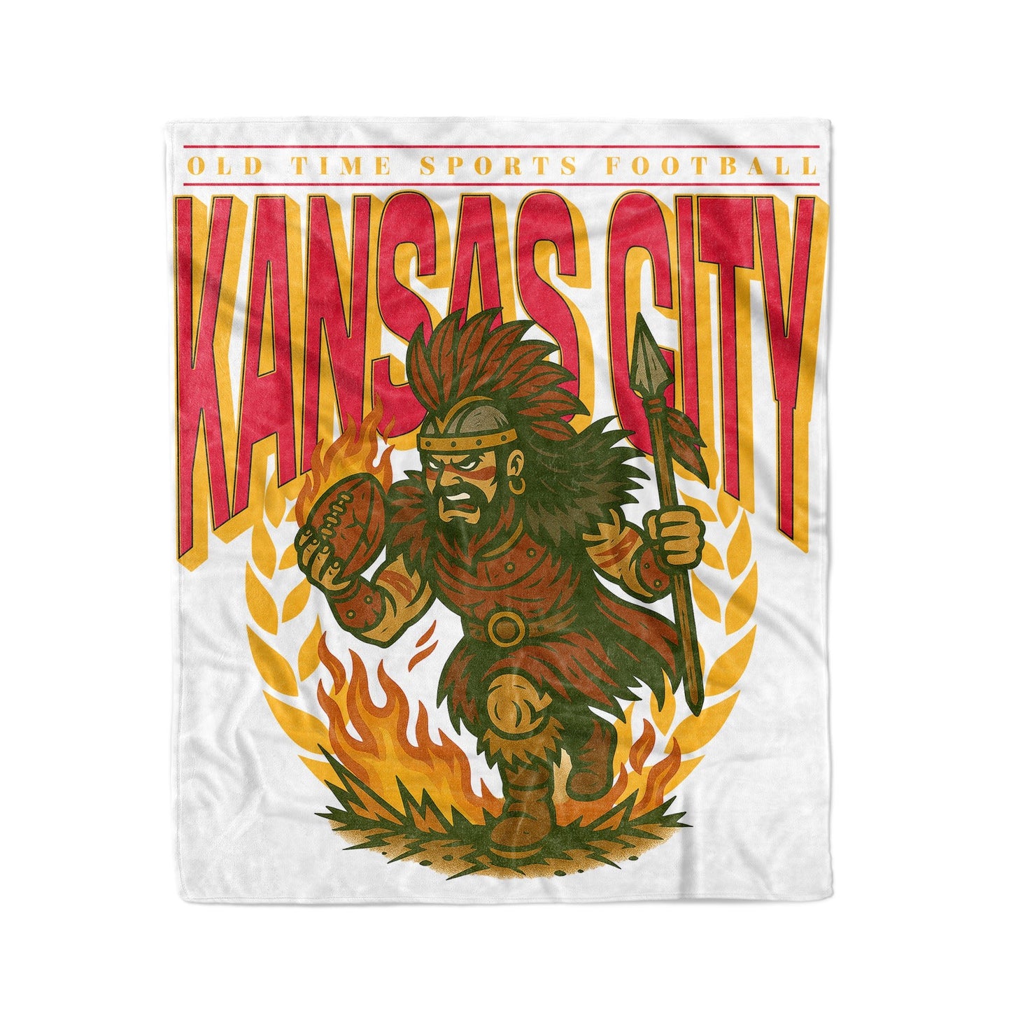 Kansas City Football 50x60in Fleece Blanket