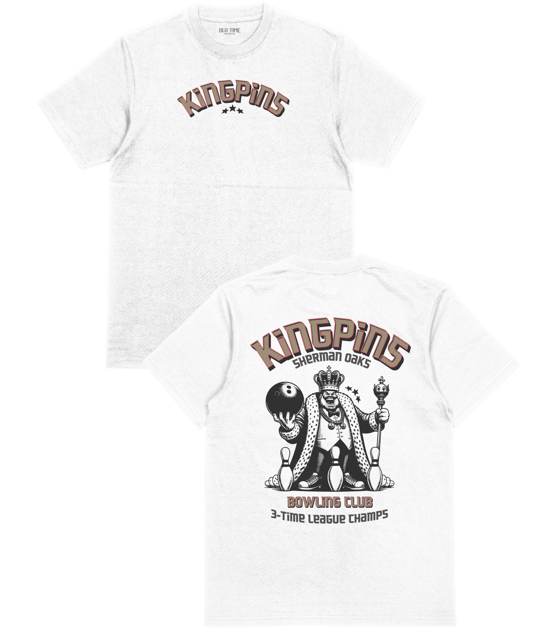 Kingpins Bowling Club T-Shirt - Old Time Sports