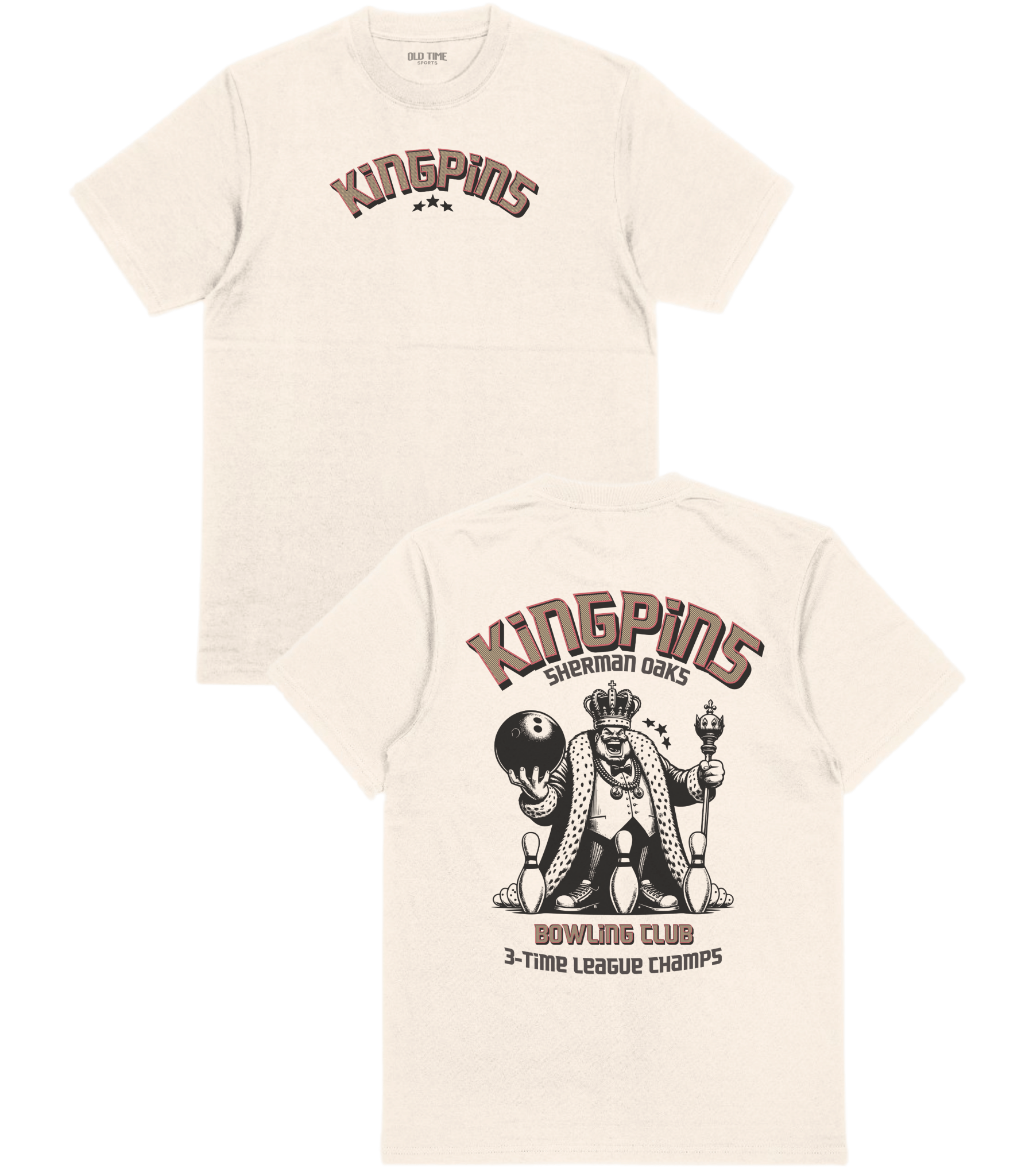 Kingpins Bowling Club T-Shirt - Old Time Sports