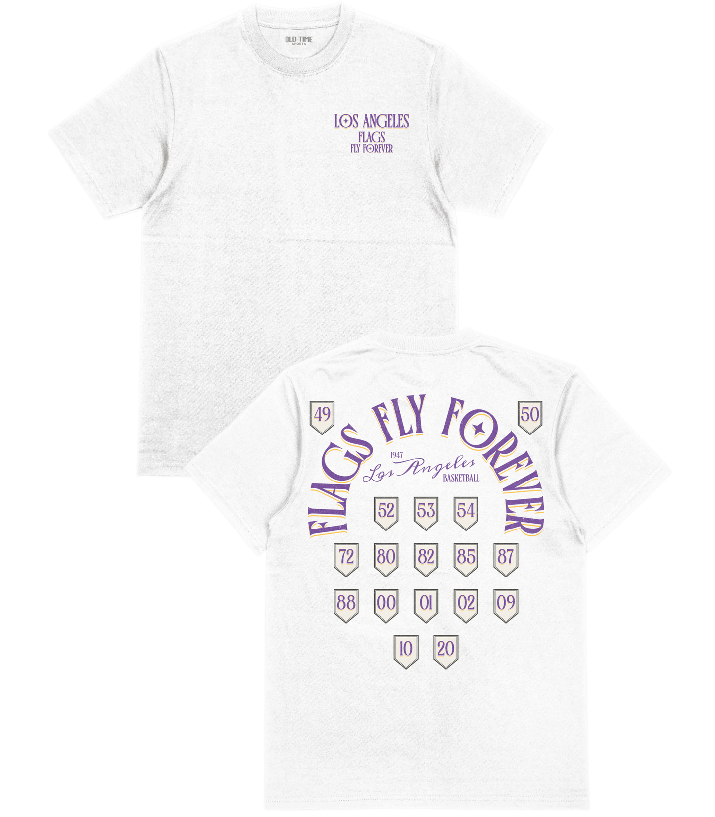 LA Flags Fly Forever T-Shirt - Old Time Sports
