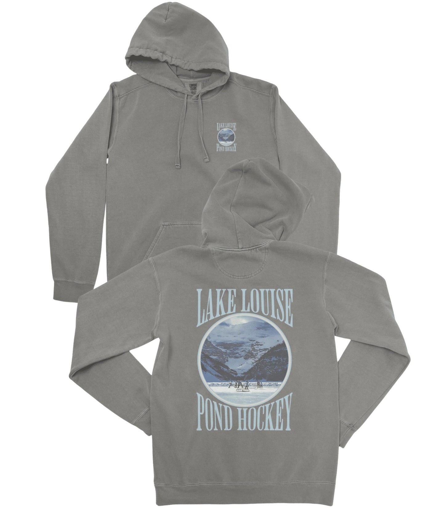 Lake Louise Pond Hockey Premium Hoodie - Old Time Sports