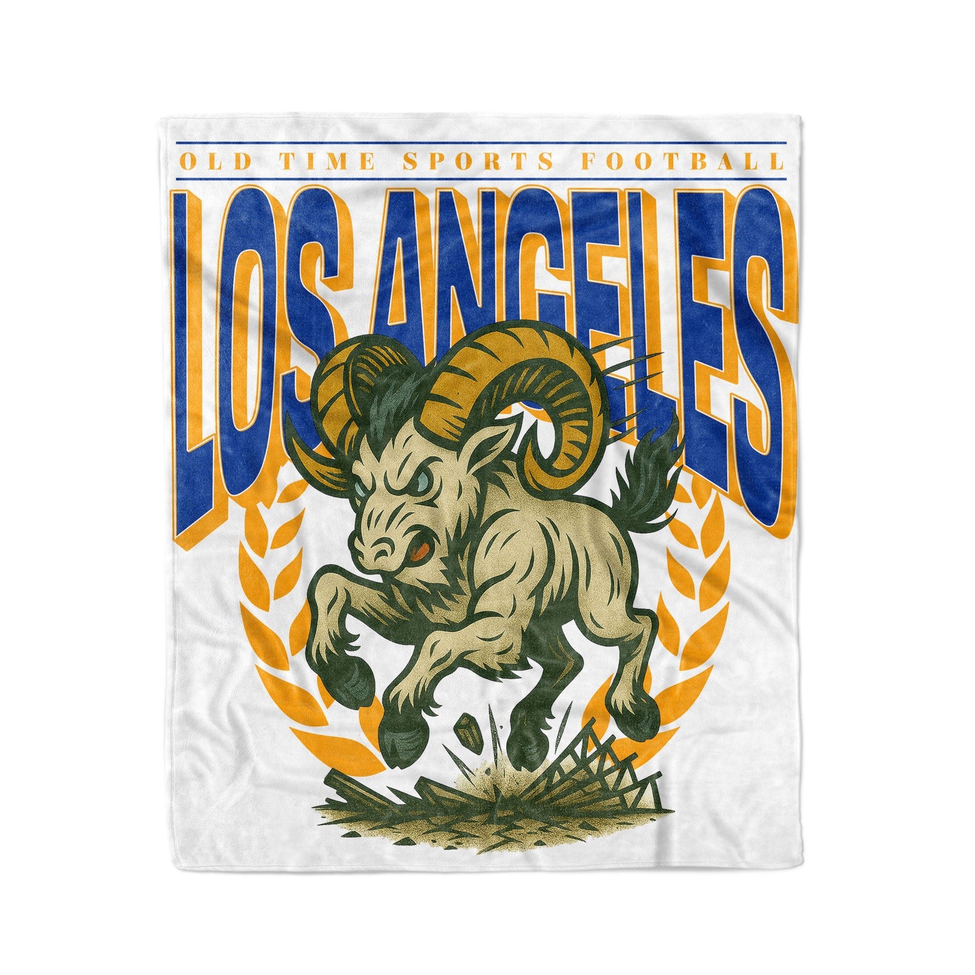 LAR Football 50x60in Fleece Blanket - Old Time Sports