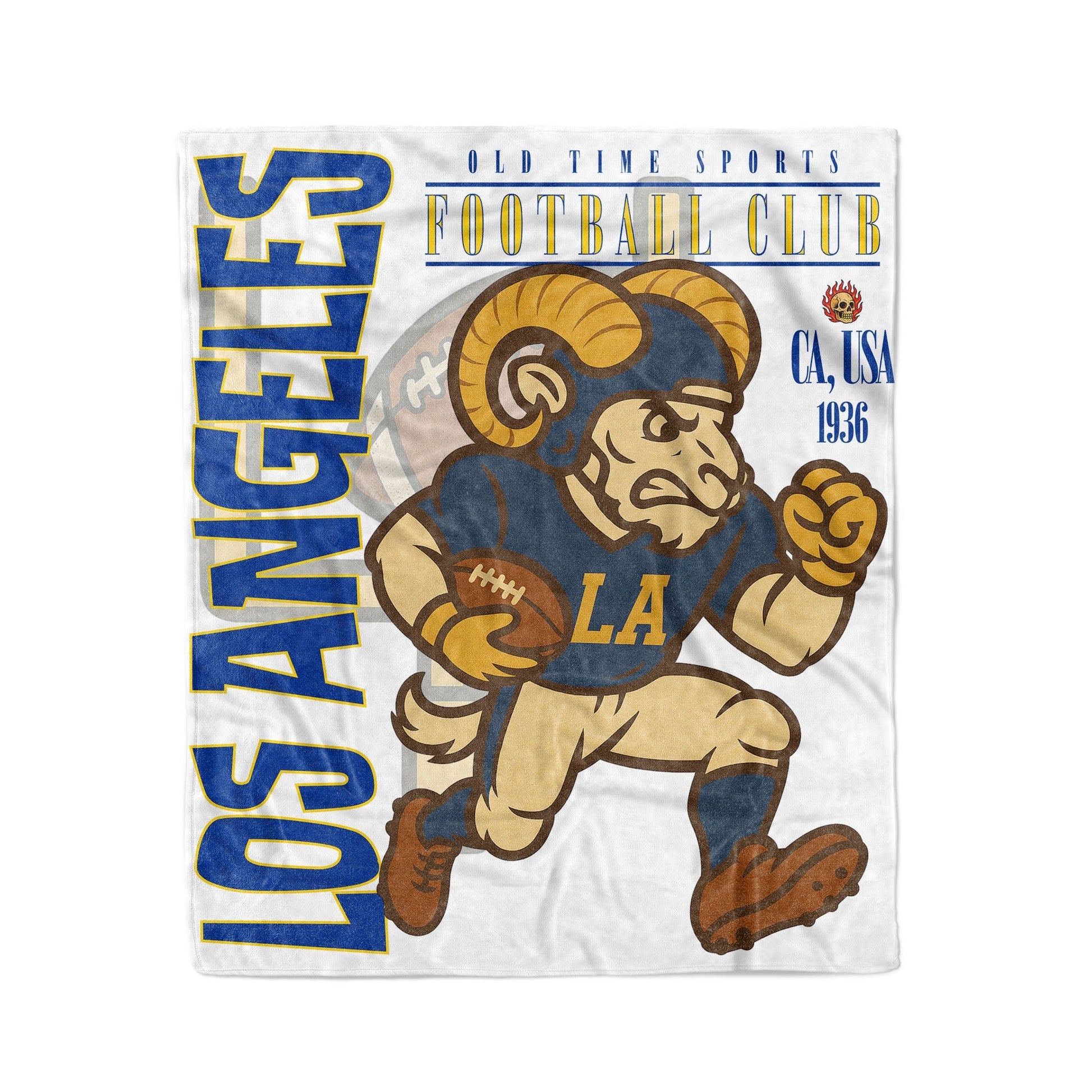 LAR Football 50x60in Fleece Blanket v2 - Old Time Sports