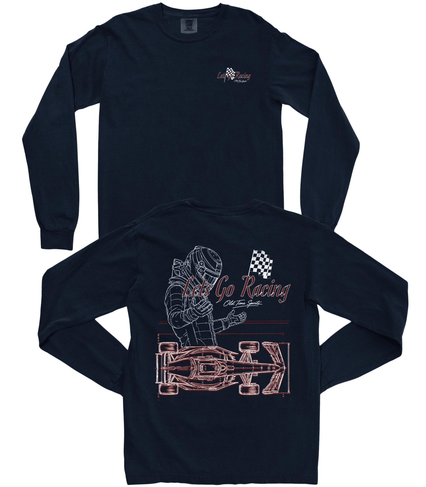 Let's Go Racing Long-Sleeve Tee - Old Time Sports