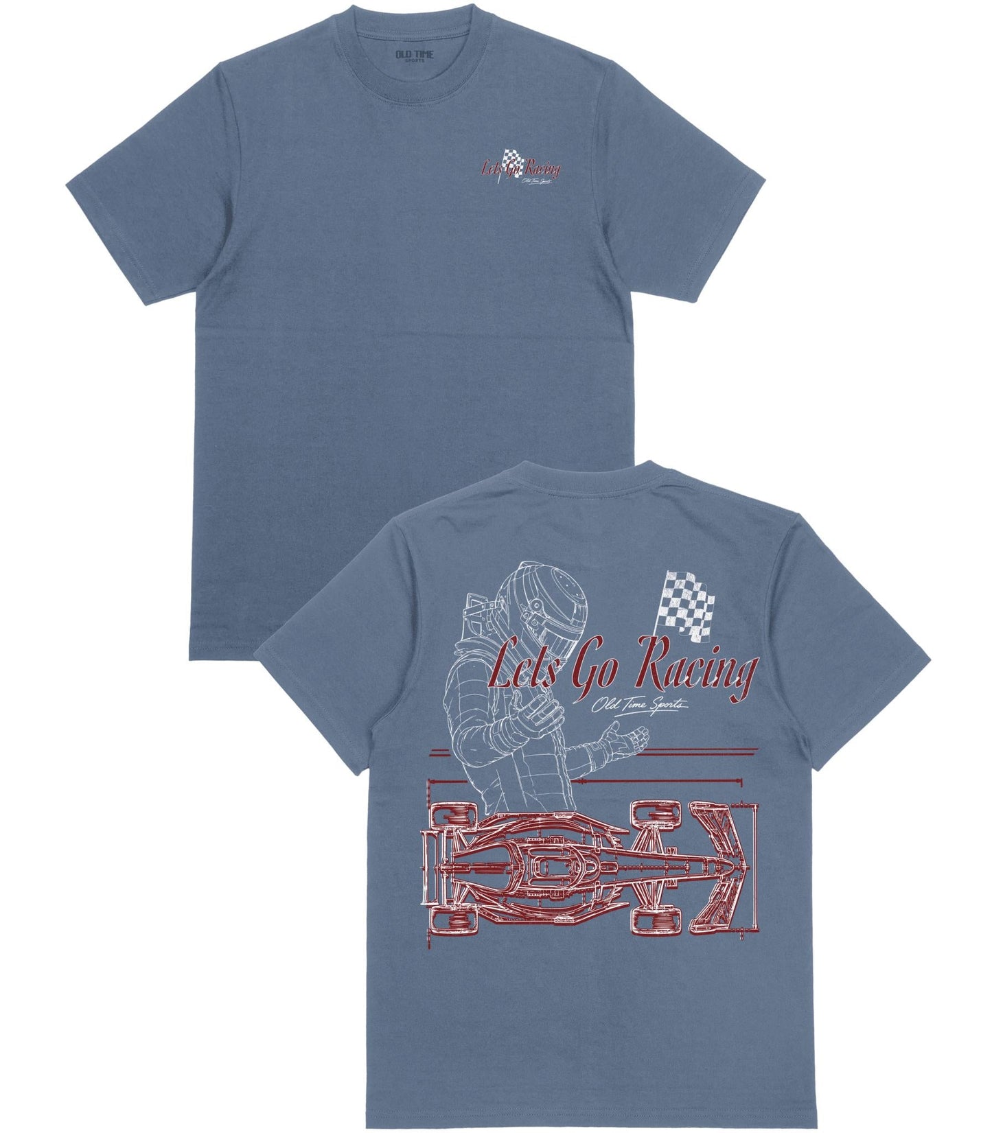 Lets Go Racing T-Shirt - Old Time Sports