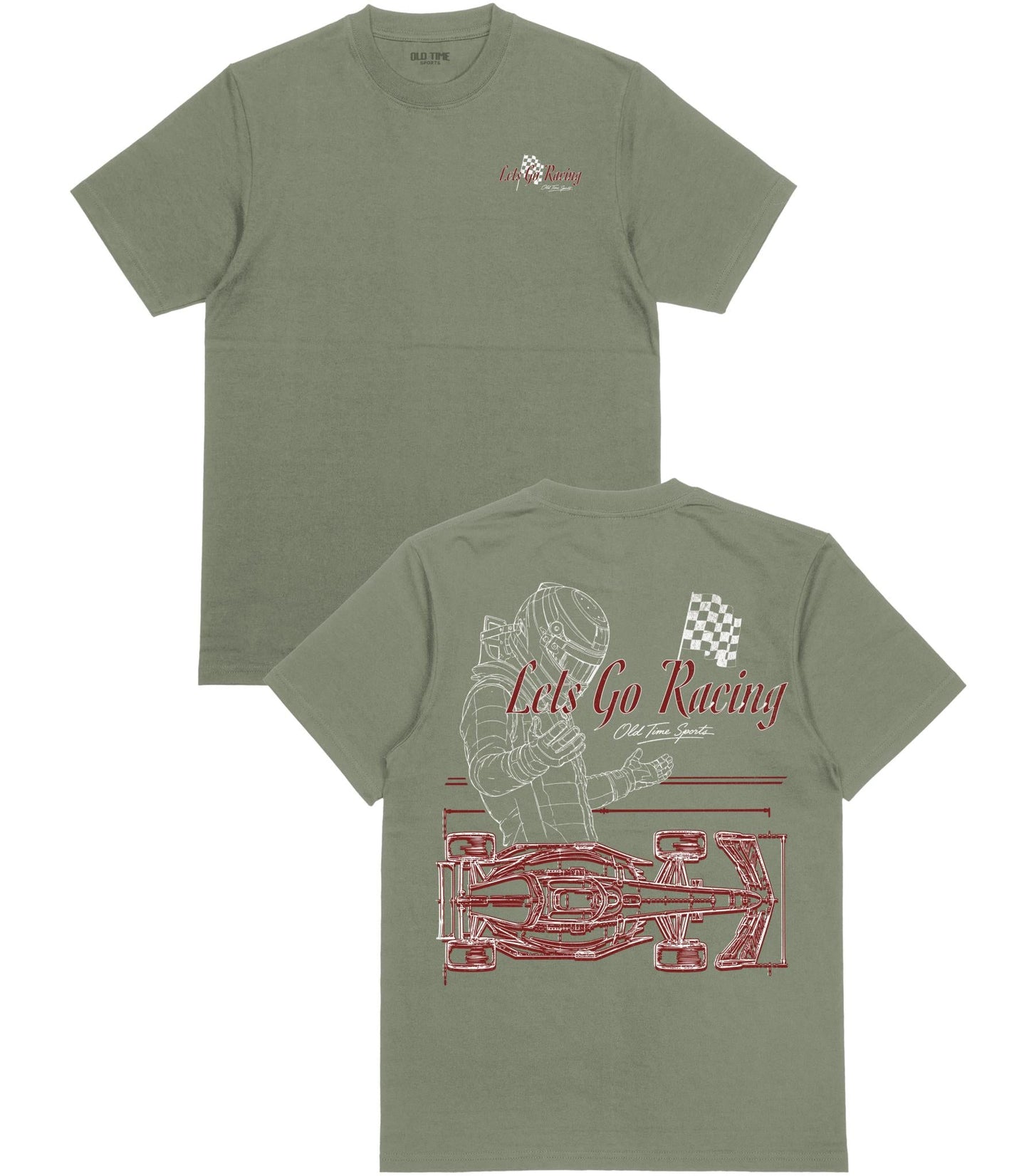 Lets Go Racing T-Shirt - Old Time Sports