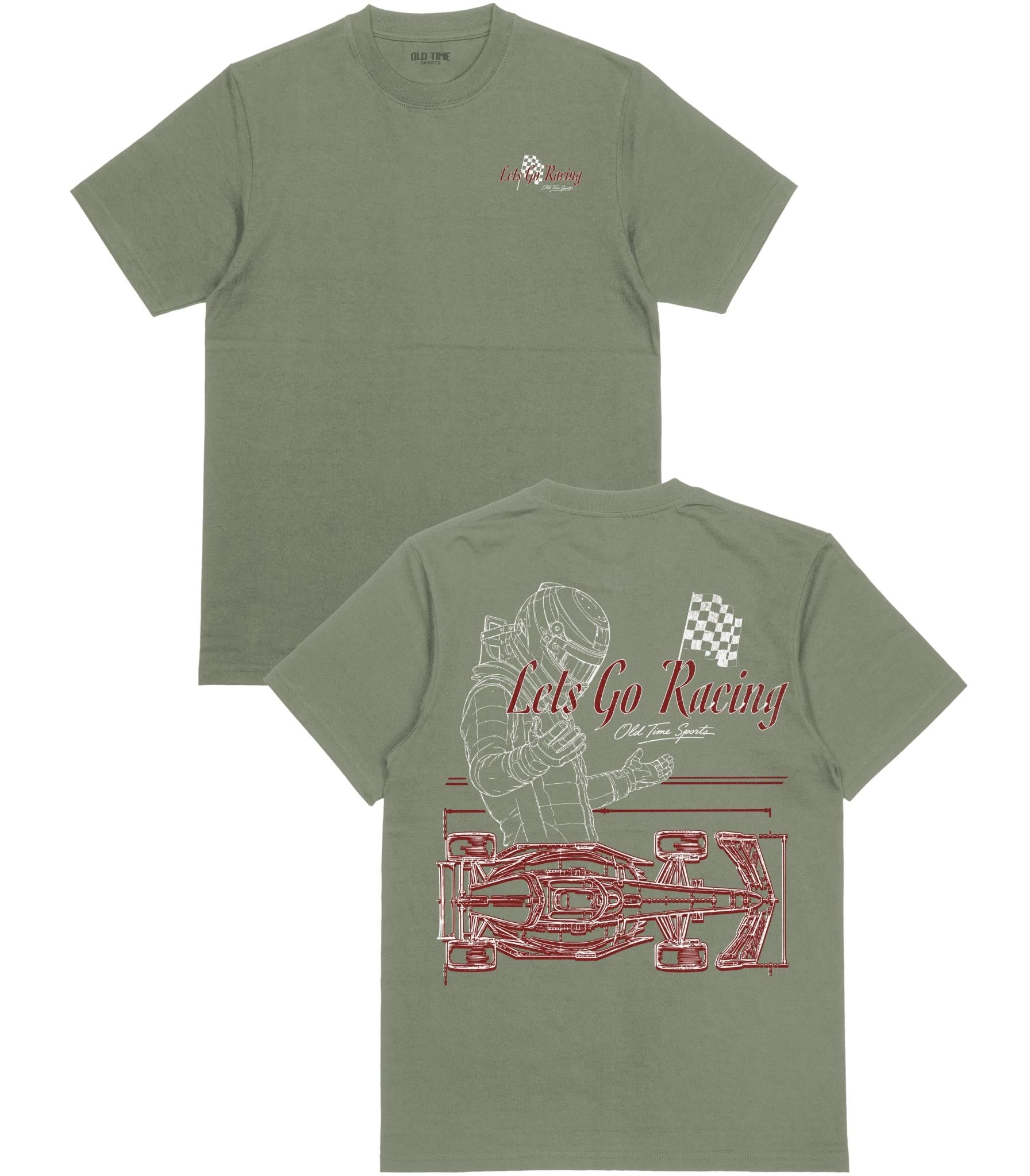 Lets Go Racing T-Shirt - Old Time Sports