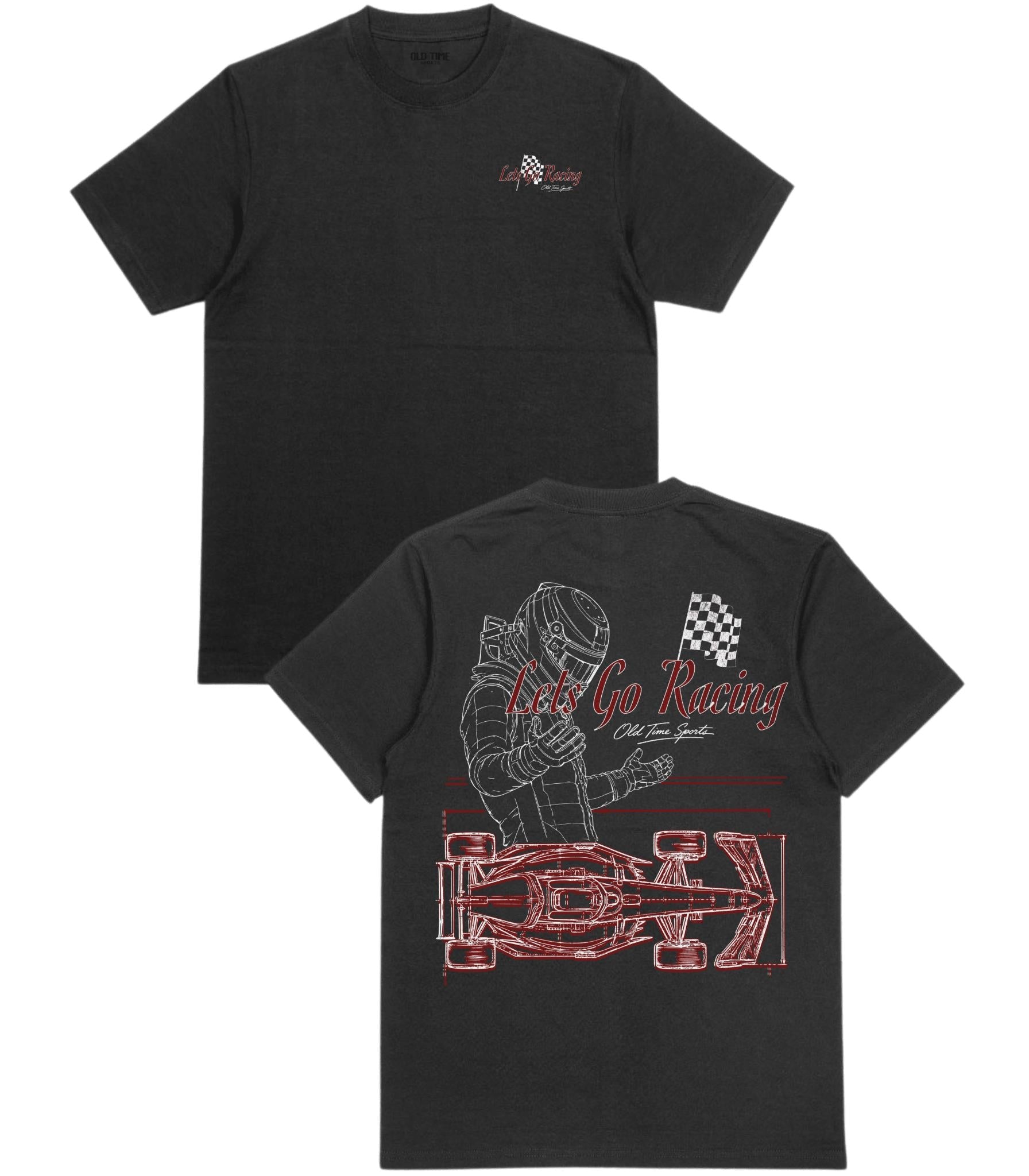 Lets Go Racing T-Shirt - Old Time Sports