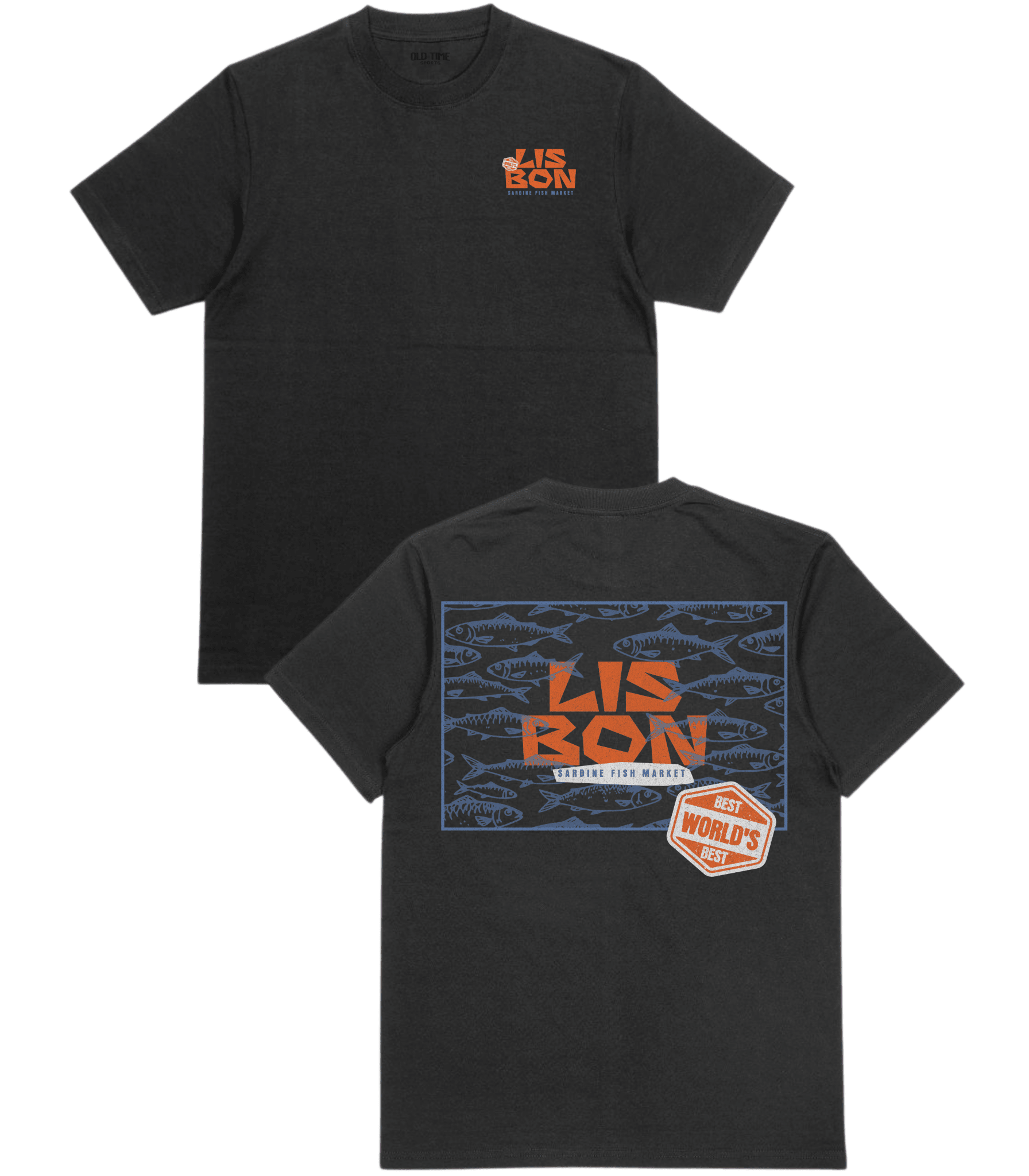 Lisbon Fish Market T-Shirt - Old Time Sports