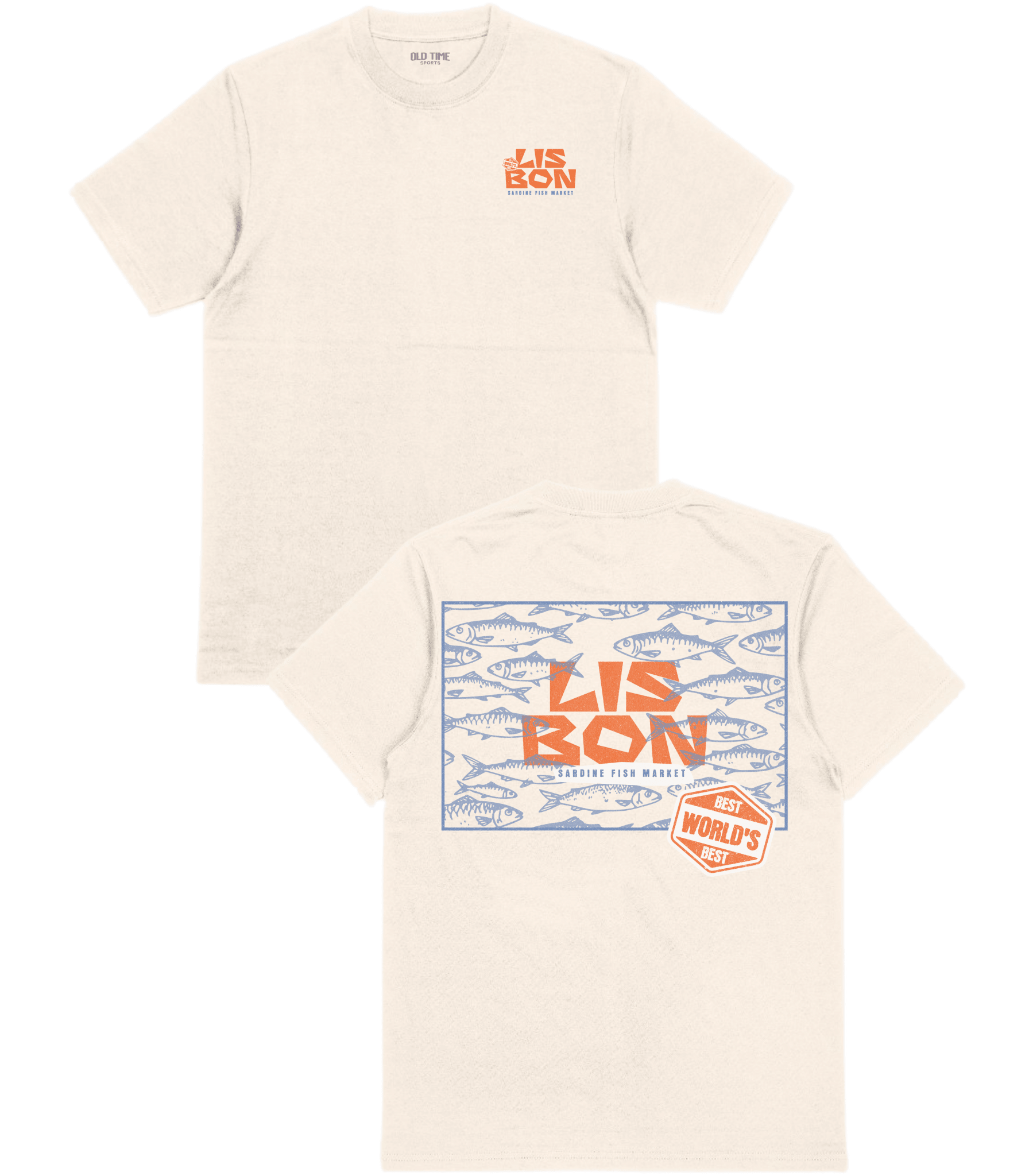 Lisbon Fish Market T-Shirt - Old Time Sports