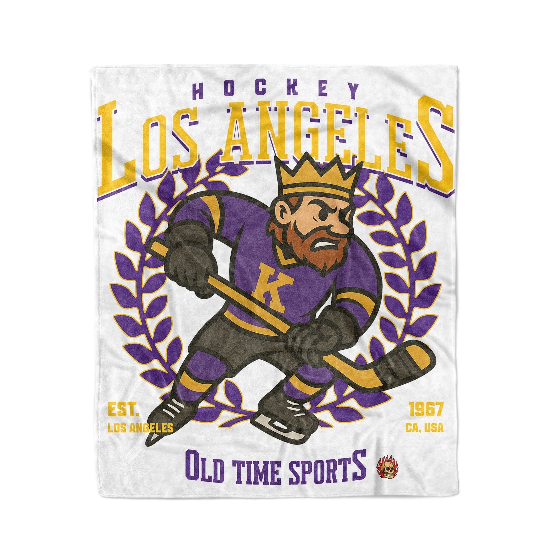 Los Angeles Hockey 50x60in Fleece Blanket - Old Time Sports