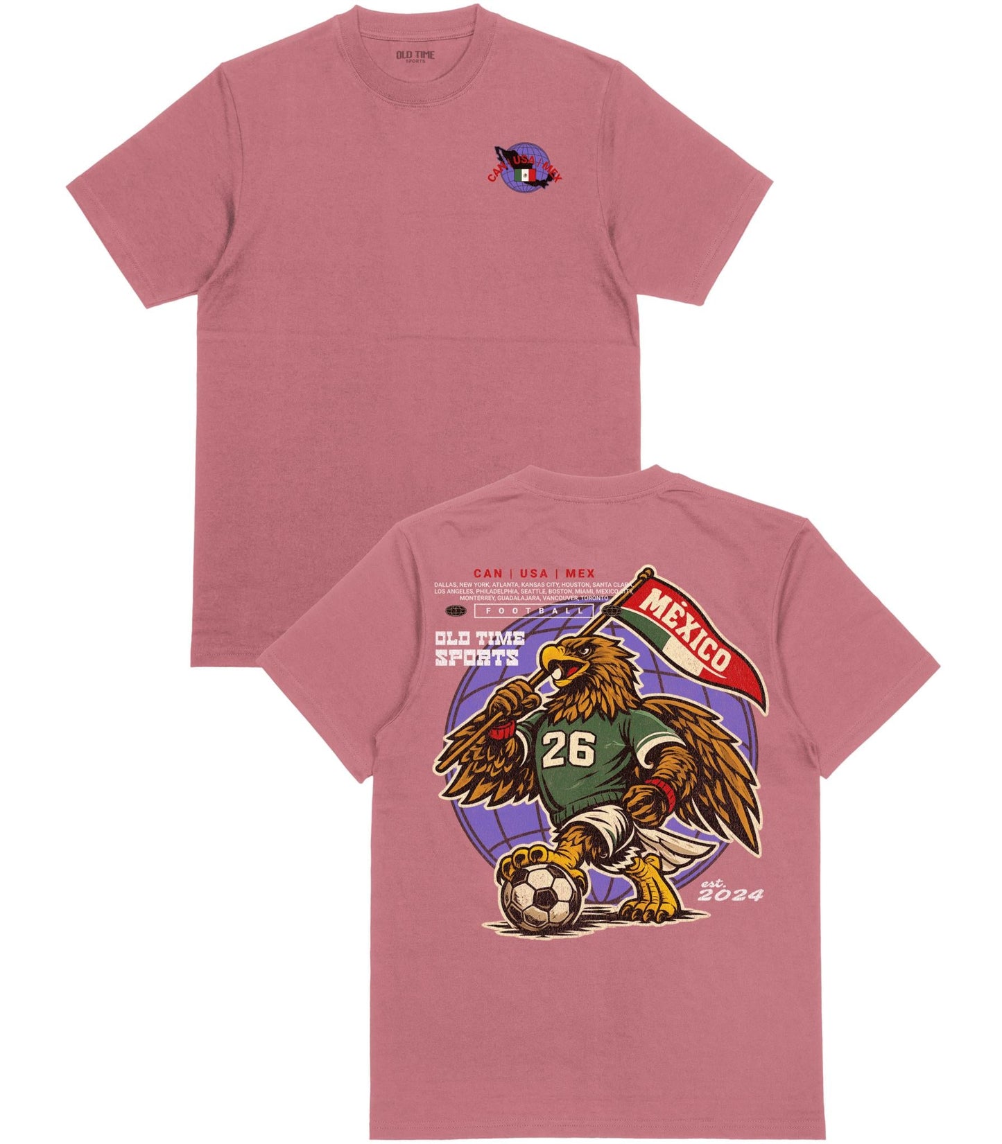 Mexico Flag T-shirt - Old Time Sports