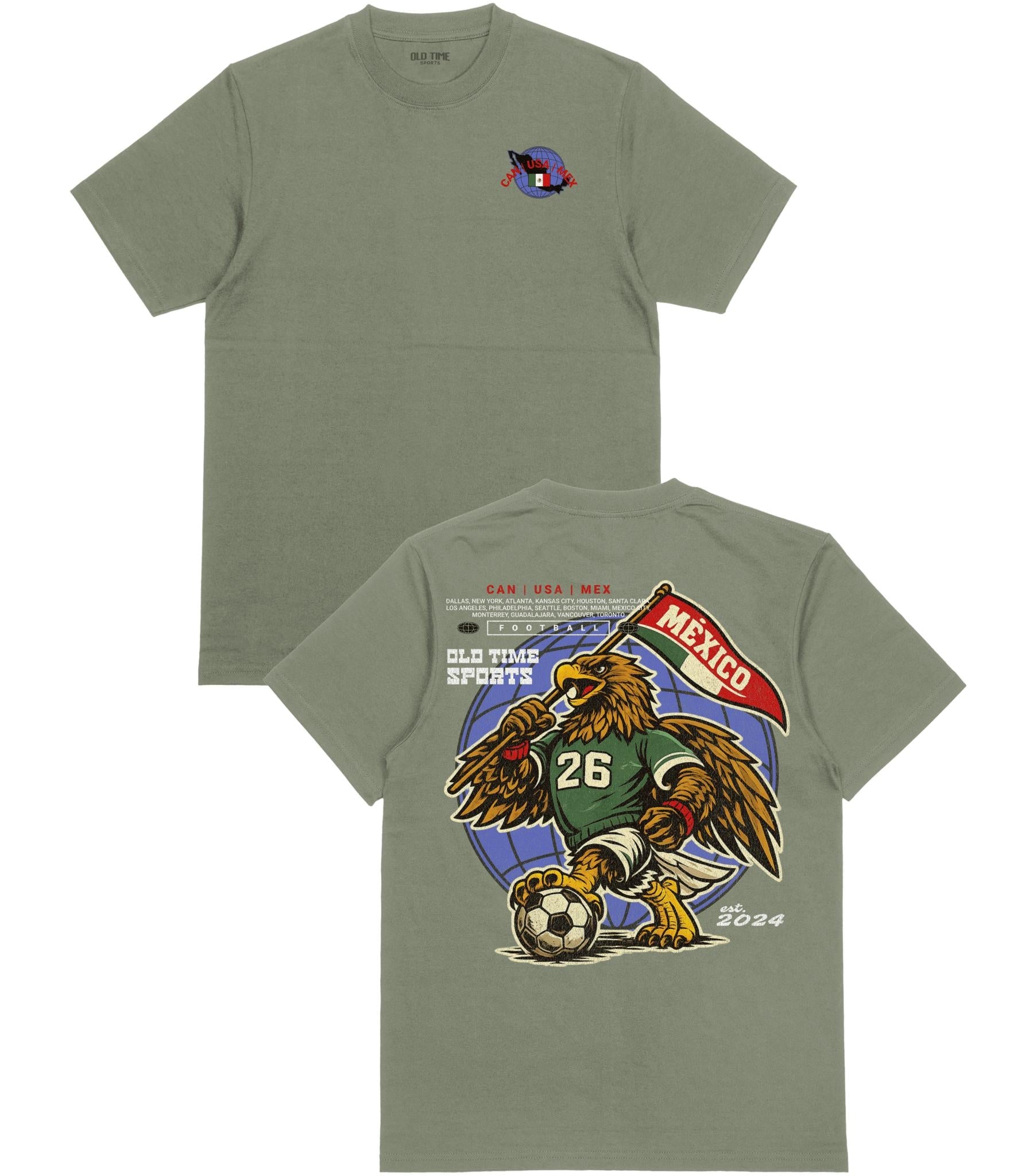 Mexico Flag T-shirt - Old Time Sports
