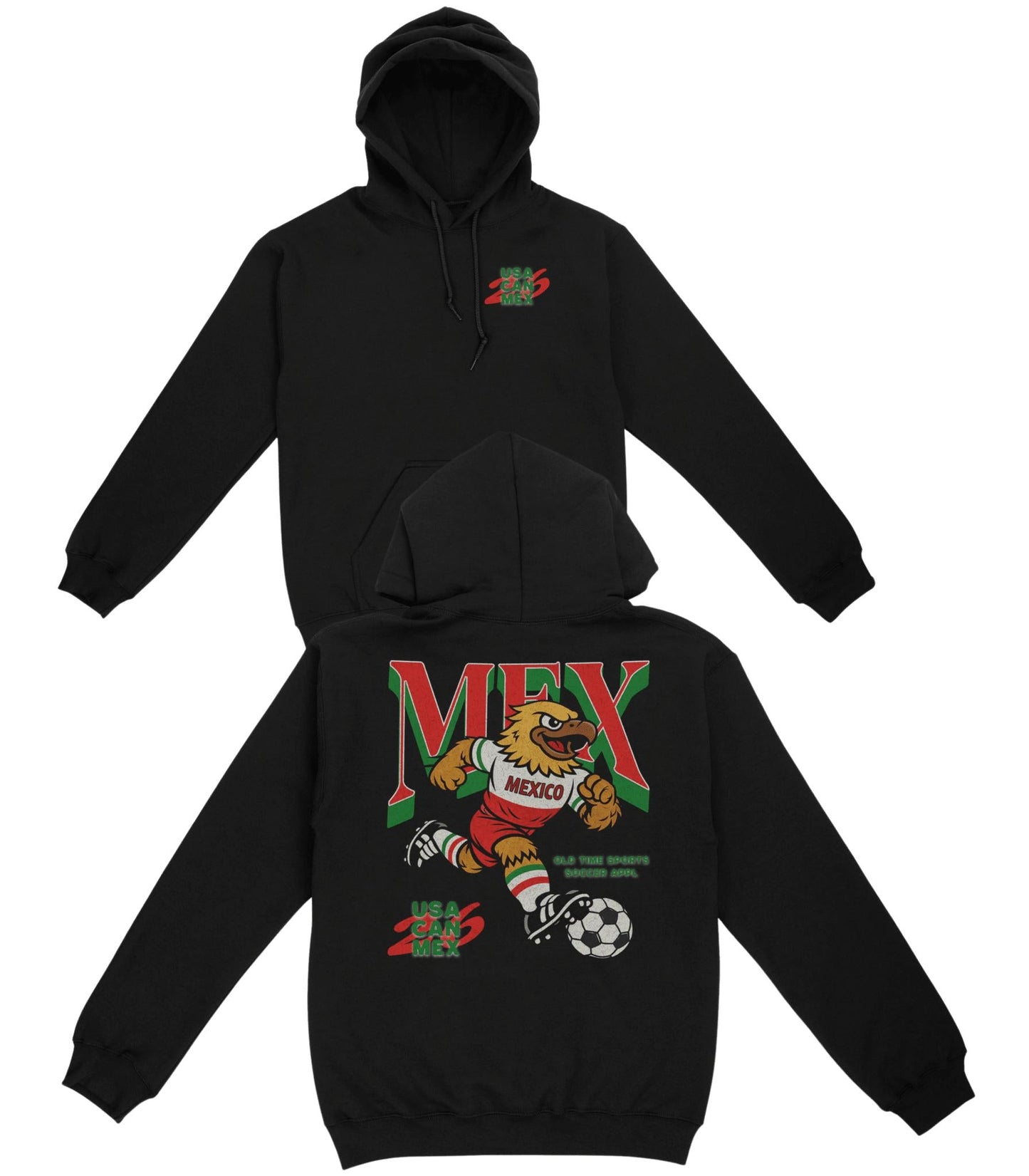Mexico Soccer Team Basic Hoodie - Old Time Sports